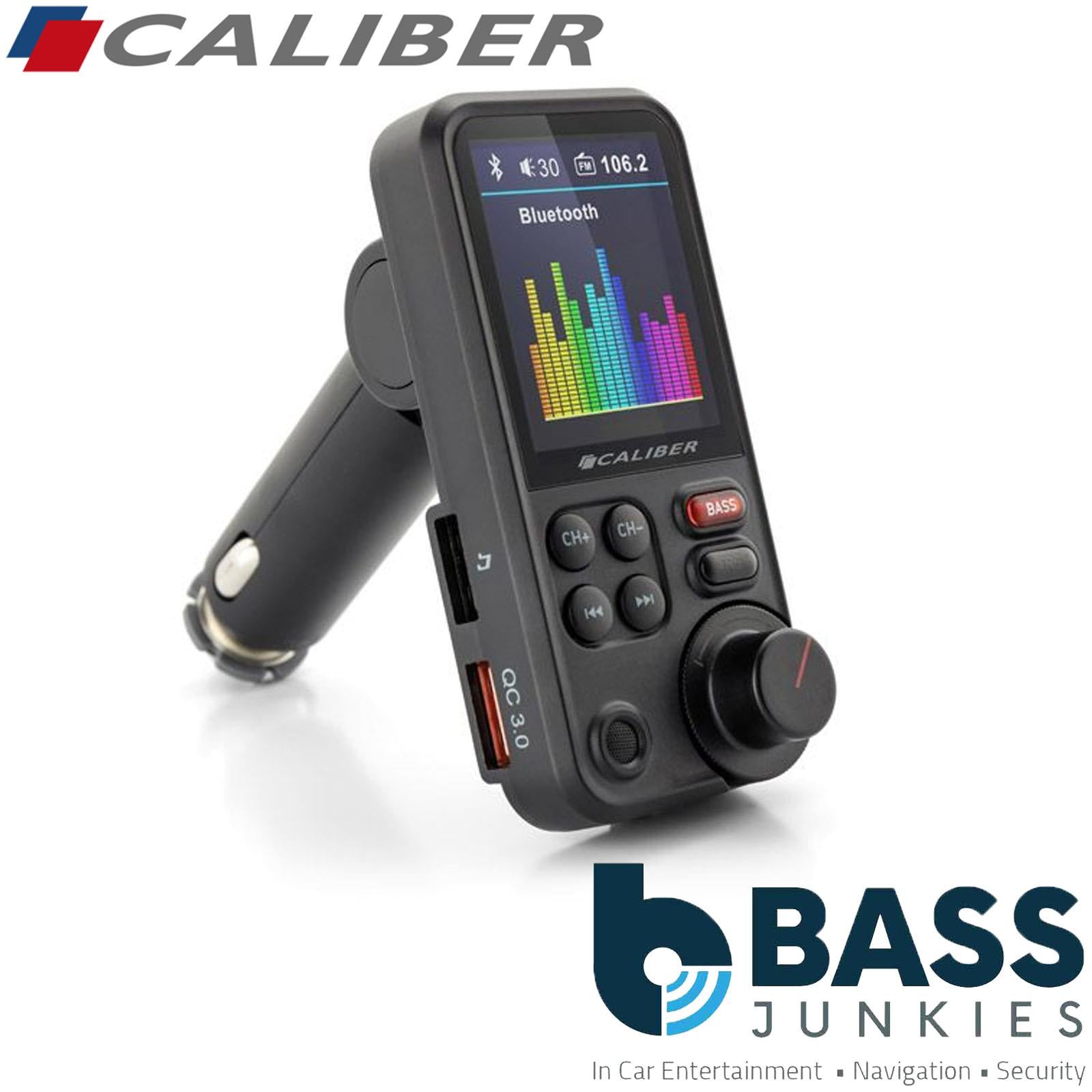 Caliber Bluetooth FM Transmitter with Dual USB Fast Charging Micro SD & Hands-Free Calling
