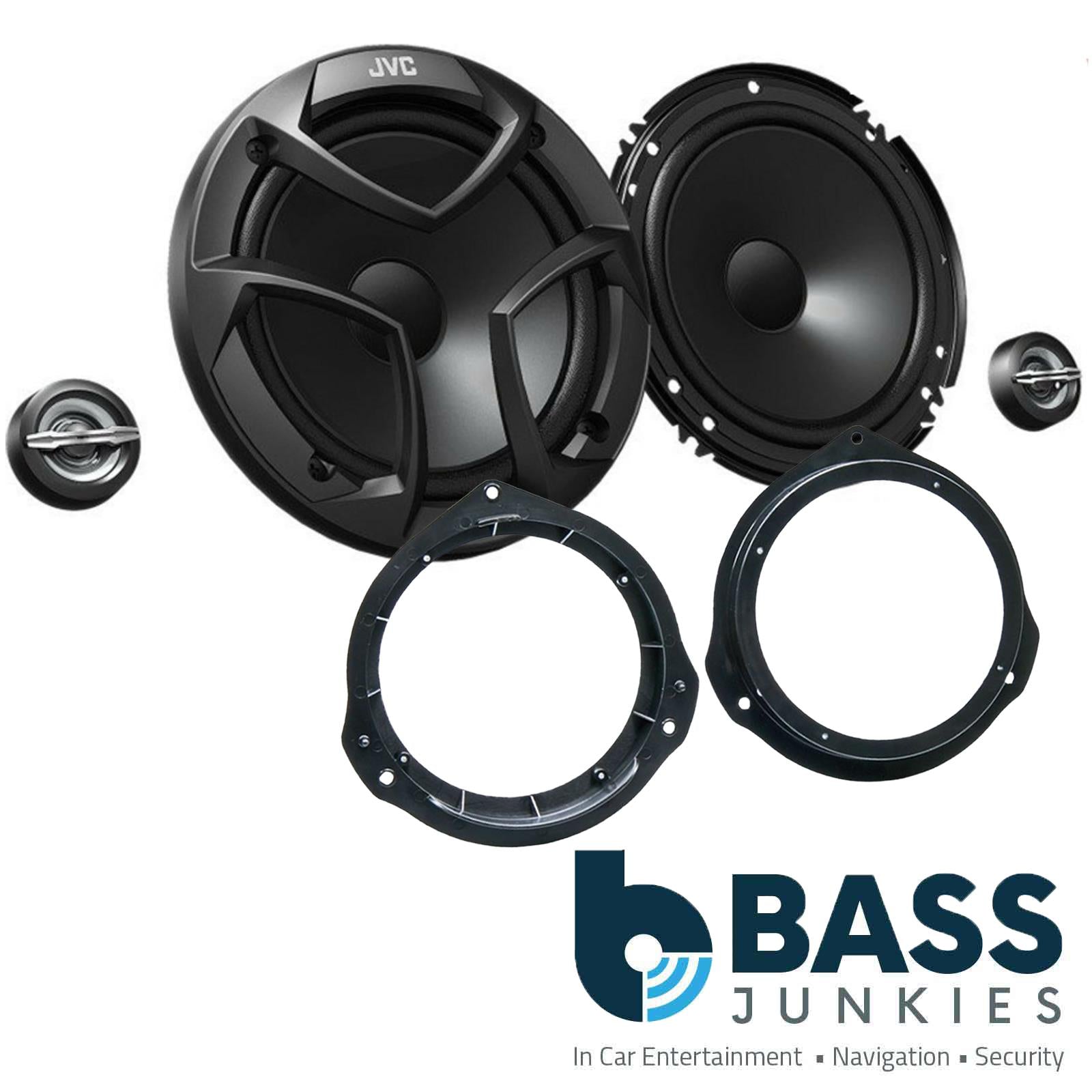 Mercedes C Class 07-14 JVC 16cm 600 Watts 2Way Rear Door Car Component Speakers
