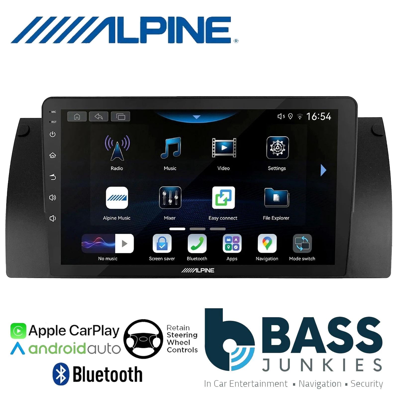 Alpine 9" CarPlay Android Car Stereo Kit For BMW 5 Series E39 1995 - 2003