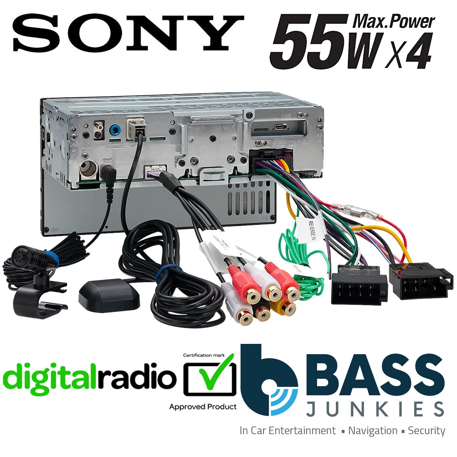 Sony XAV-AX4050 6.95" Wireless CarPlay Bluetooth DAB+ Android Car Stereo Screen