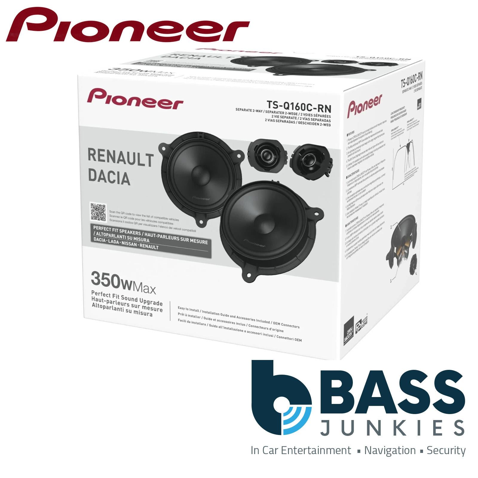 Pioneer TS-Q160C-RN - 700 Watts Component Car Speakers For Renault Nissan Dacia