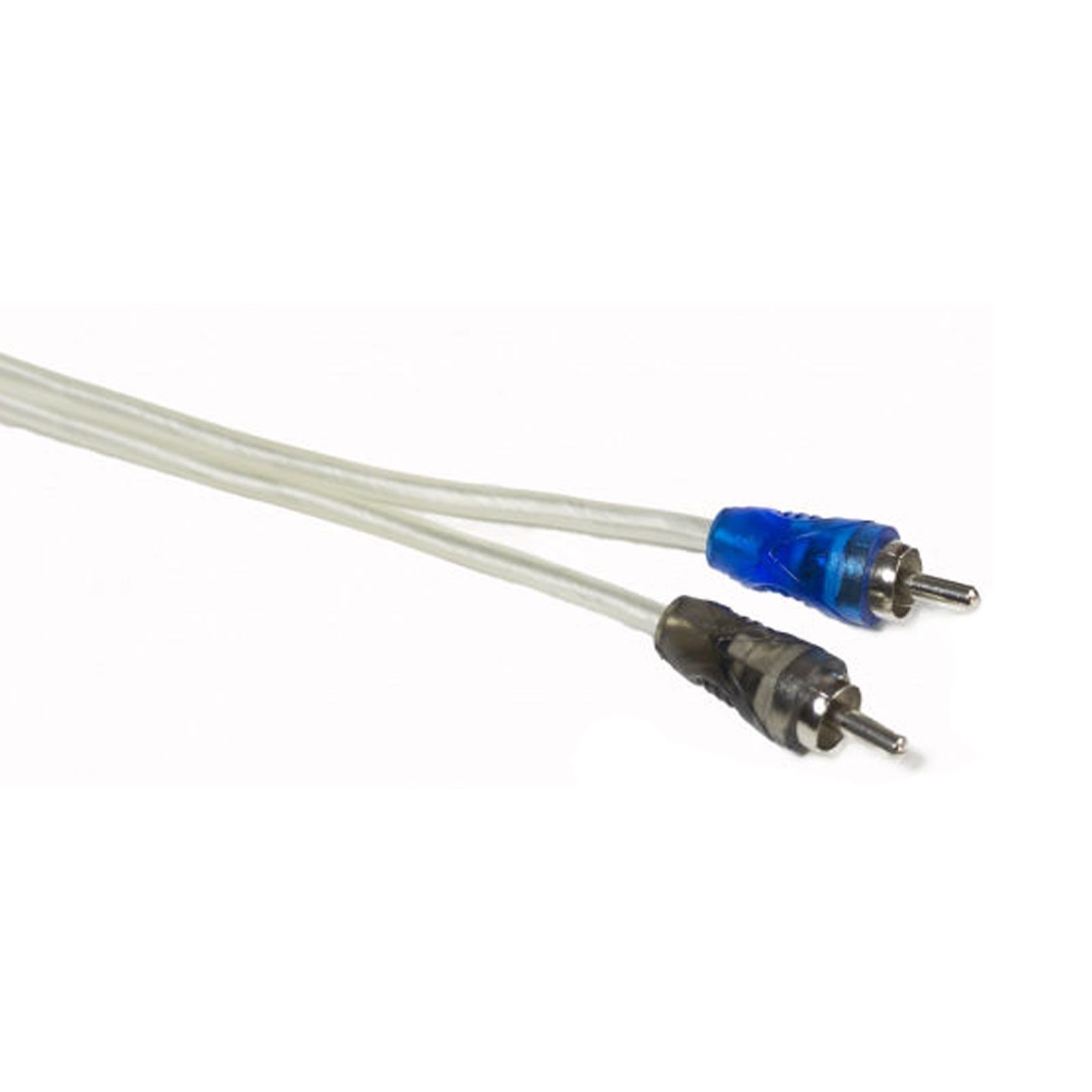 SSPRCA1.5 1.5ft RCA Cable Paired Male to Male – Chrome Plated Coaxial Lead