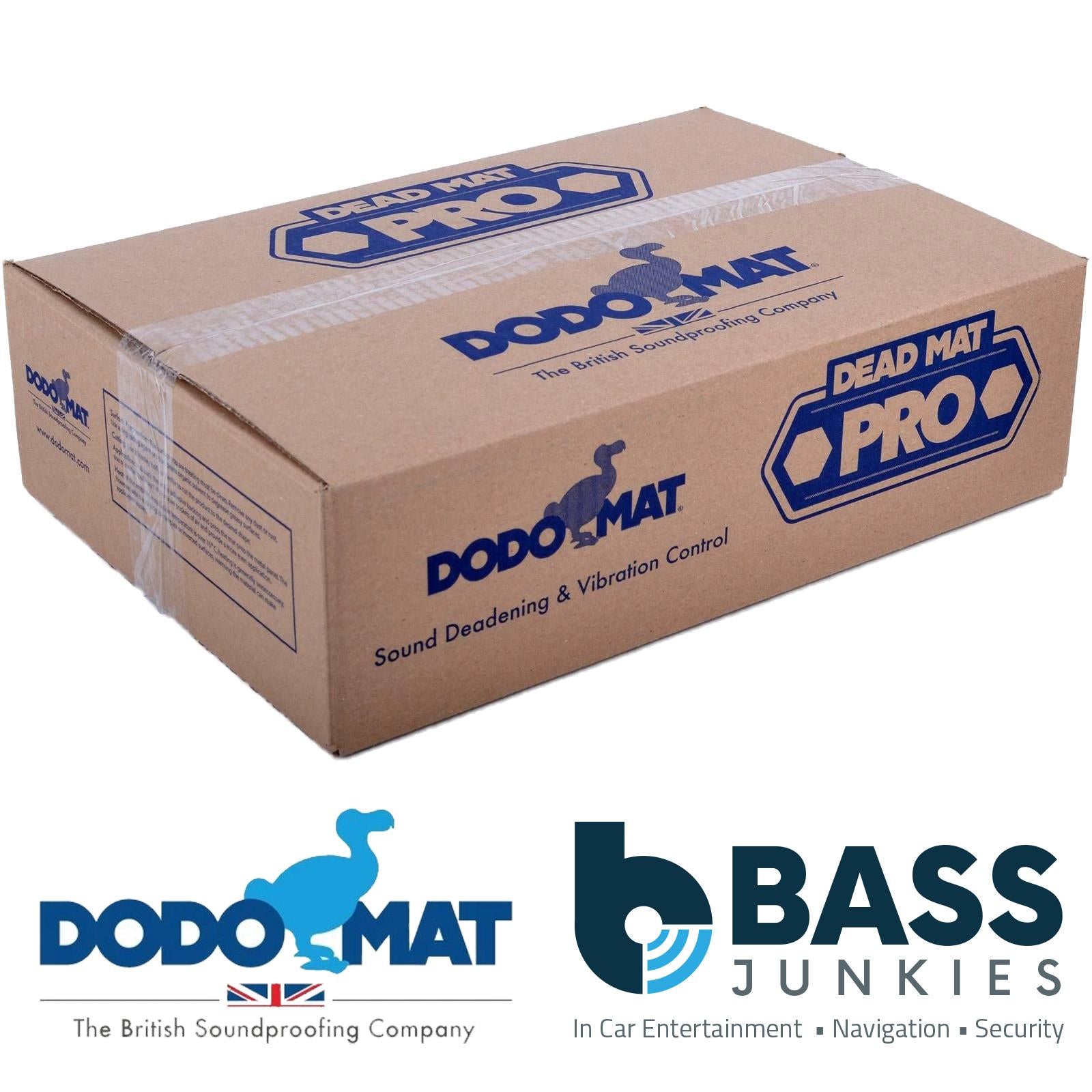 DODO MAT DEADN Pro Black - 40 Sheets 2mm (3.7sq.m) Sound Proofing Vibration Deadening Mat BULK Pack