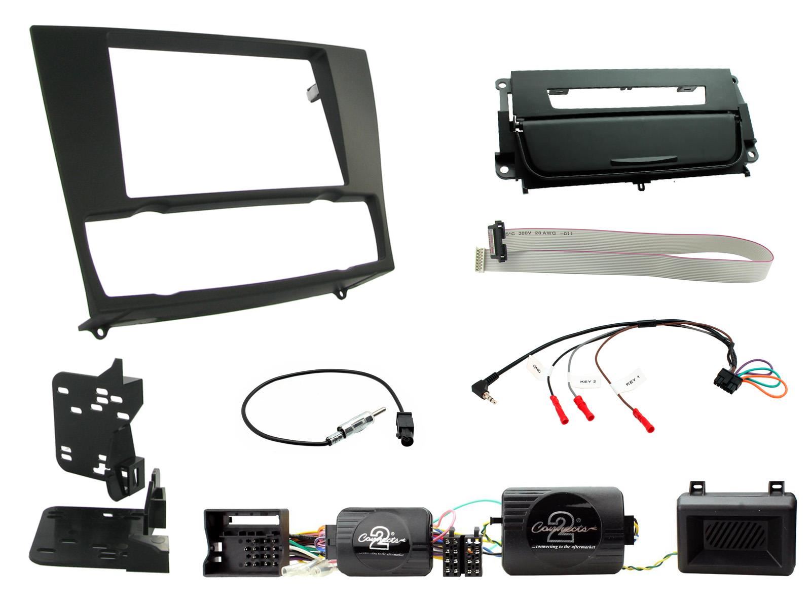 Connects2 CTKBM20 BMW 3 Series E90/ E91/E92/E93 Car Stereo Double Din Fascia & SWC Kit