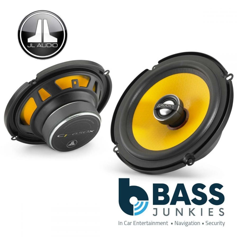 JL Audio C1-650X 6.5" 16cm 165mm 450 Watts 2 Way Yellow Cone Car Door Shelf Speakers