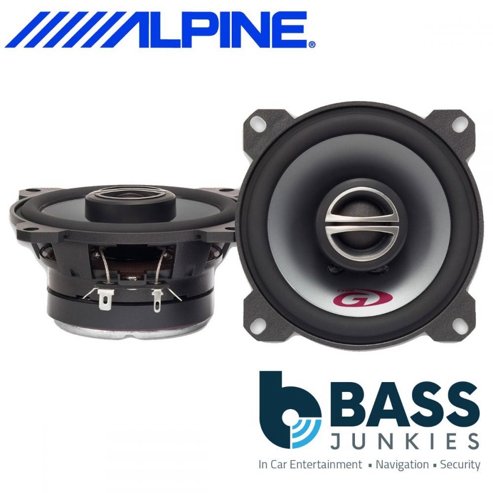 Alpine Type-G Series SPG-10C2 4" 10cm 180 Watts 2 Way Coaxial Speakers (Pair)