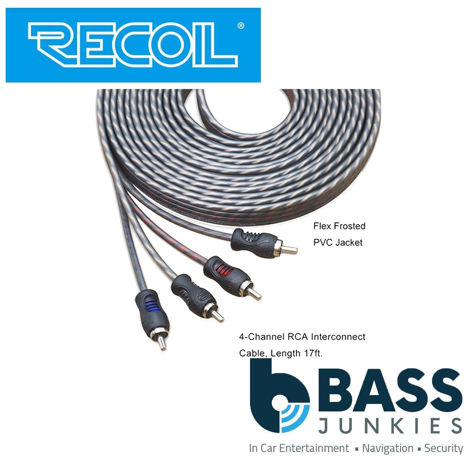 Recoil RCI417 - Echo Series 5 Meter 4-Channel Twisted OFC RCA Phono Cable