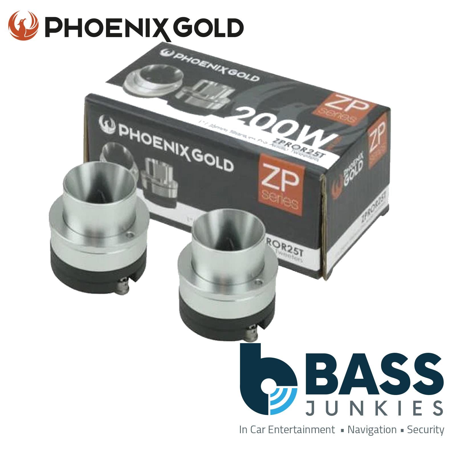 Phoenix Gold ZPROR25T - 400 Watts 1" / 25mm Titanium Pro Bullet Car Tweeters
