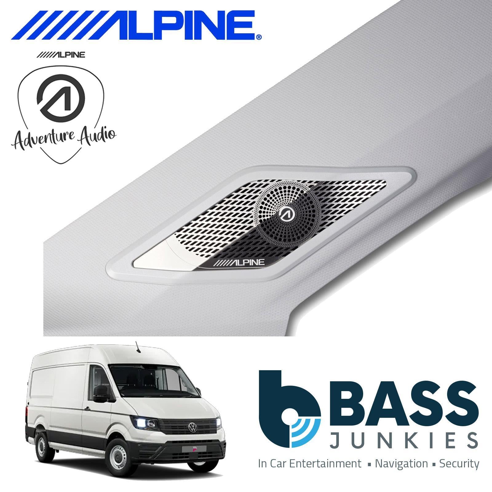 Alpine SPC-W84ACRA2-2 – 6 Channel DSP Car Amplifier & Sub Bass Box & Speakers for VW Crafter 2 & MAN TGE 2017 On