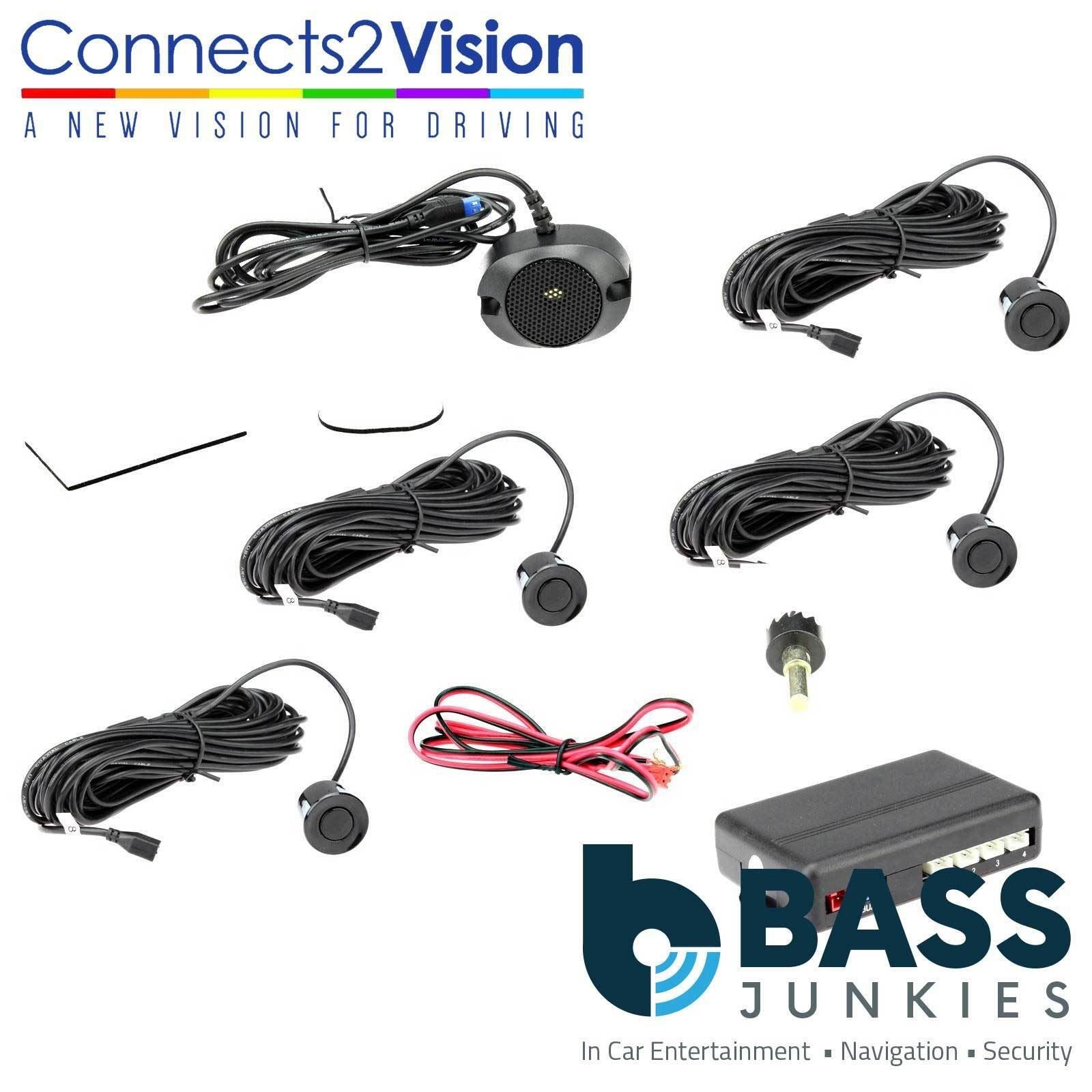 Connects2 PARK-401 - 4 Eye Ultrasonic Parking Sensor Kit with Buzzer