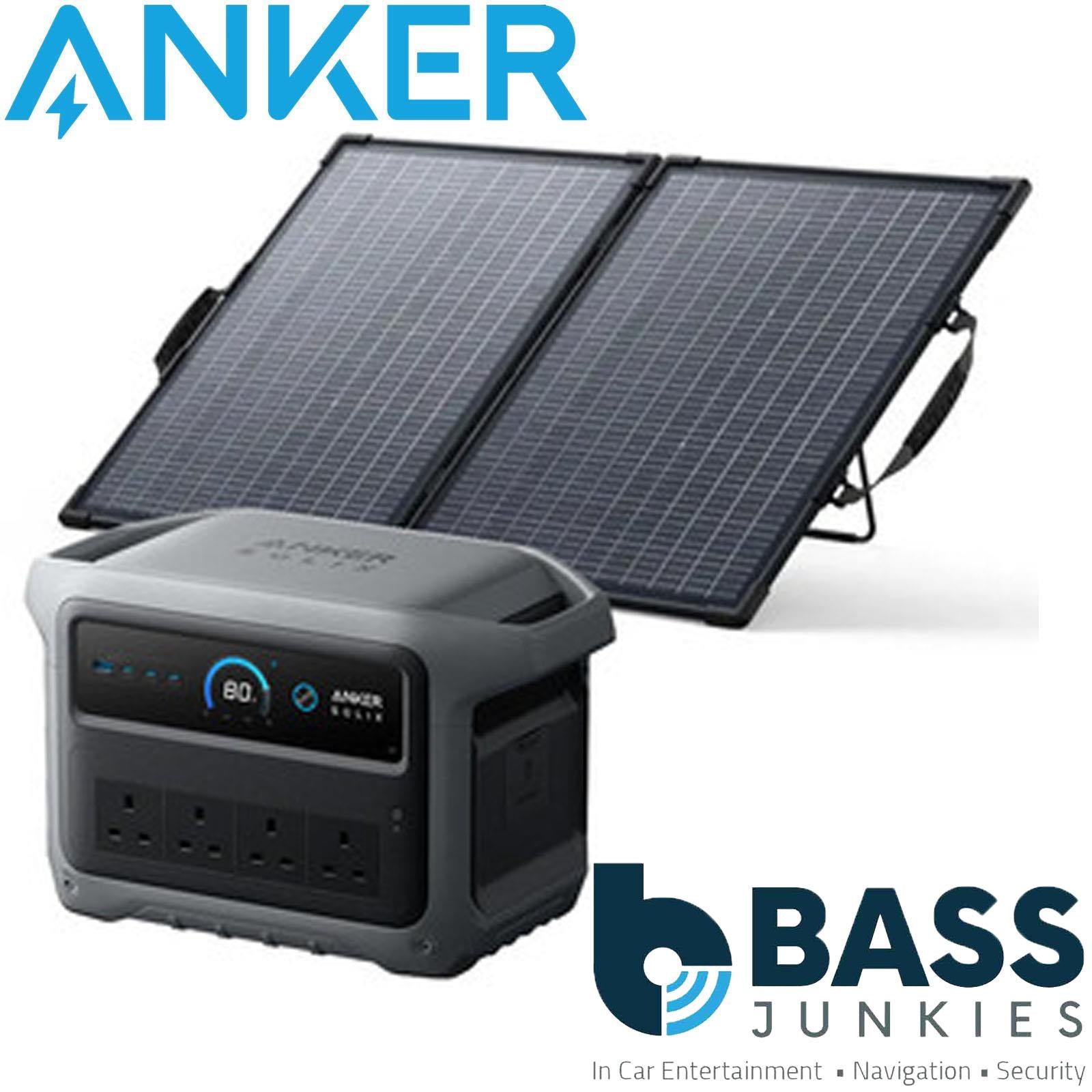 Anker SOLIX - C1000 Gen 2 1024Wh 2000 Watt Portable Power Station with PS100 100 Watt Solar Panel