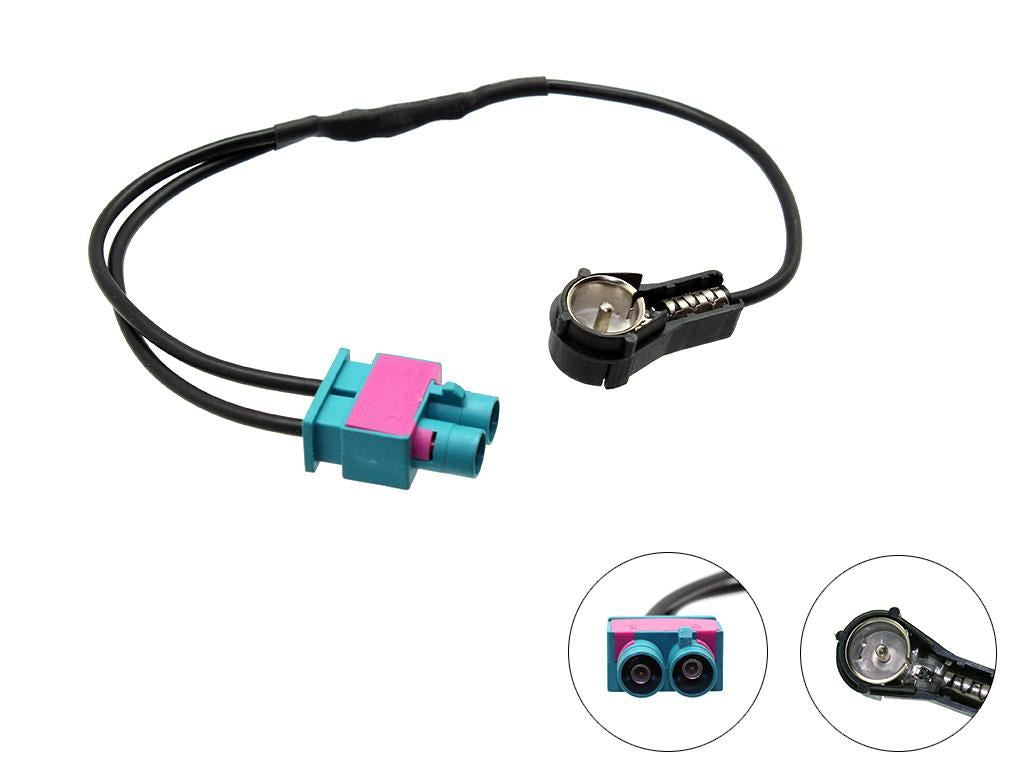Connects2 CT27AA52 Twn Fakra - ISO Car Stereo Radio Antenna Aerial Adapter