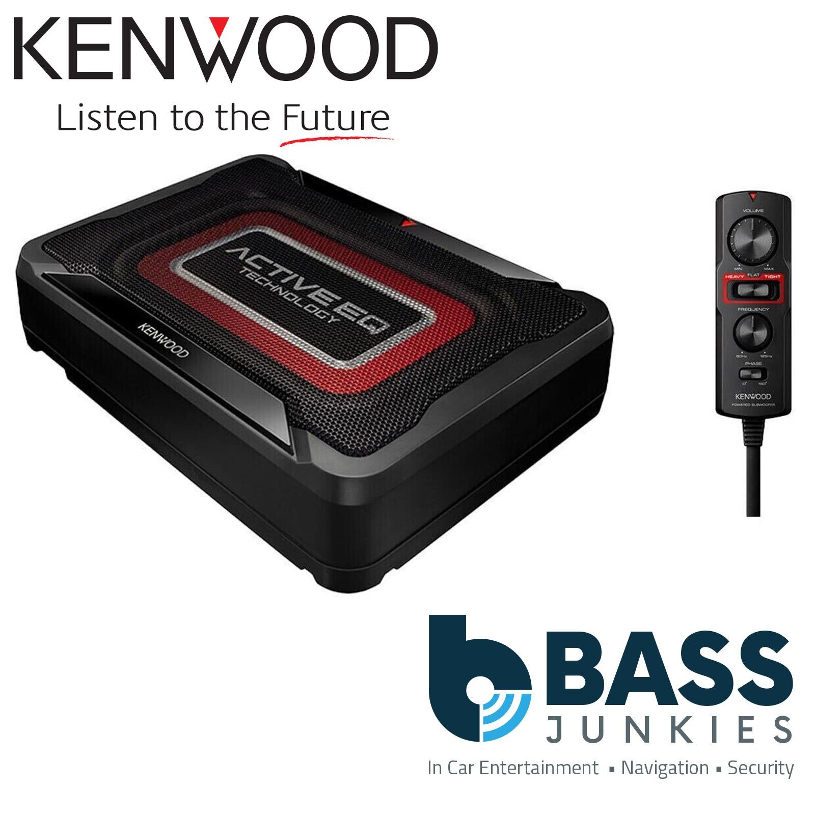 Kenwood KSC-PSW7EQ - 160 Watts Active Amplified Underseat Car Subwoofer
