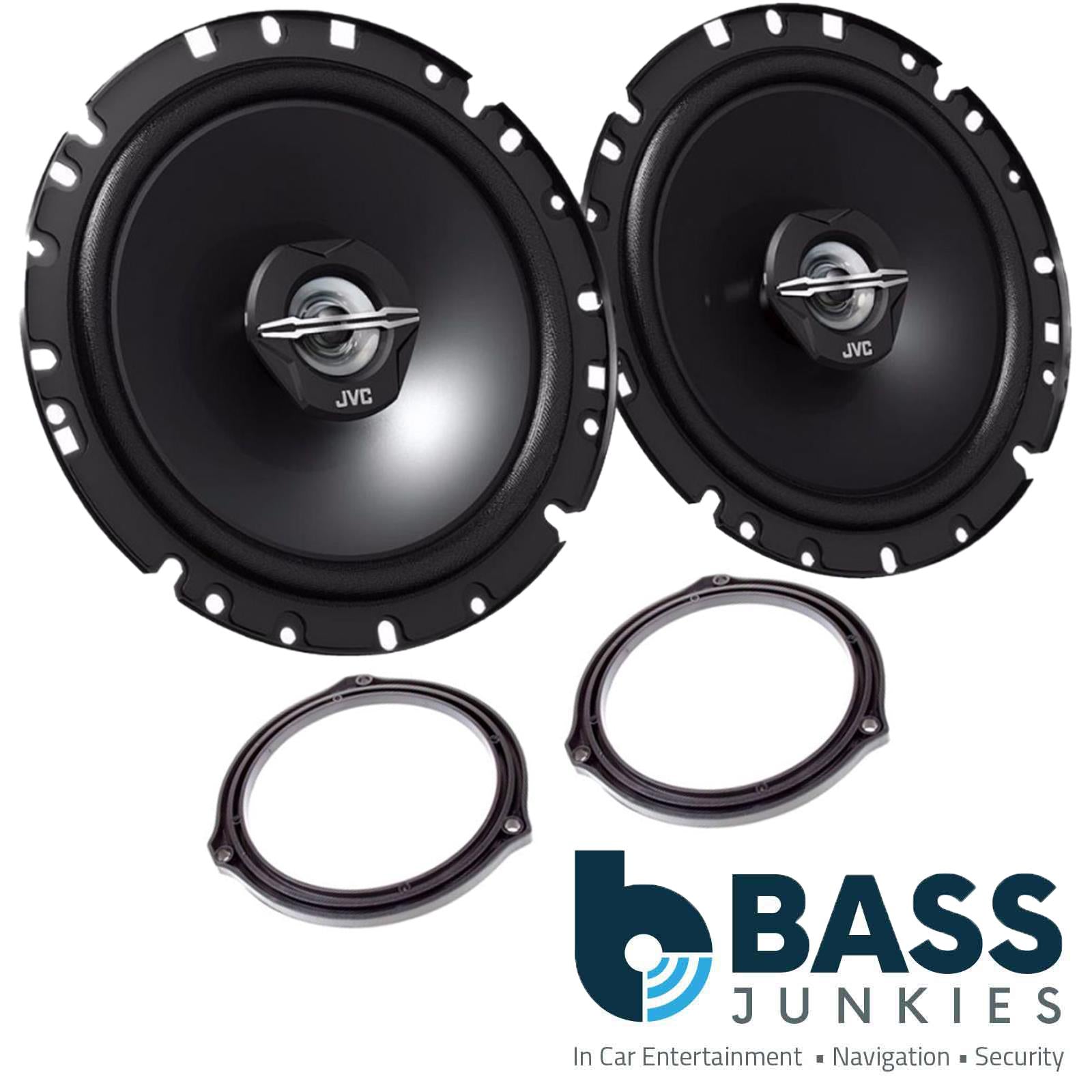 Ford C-Max MK1 2003 -14 JVC 17cm 6.5 Inch 600 Watts 2 Way Rear Door Car Speakers