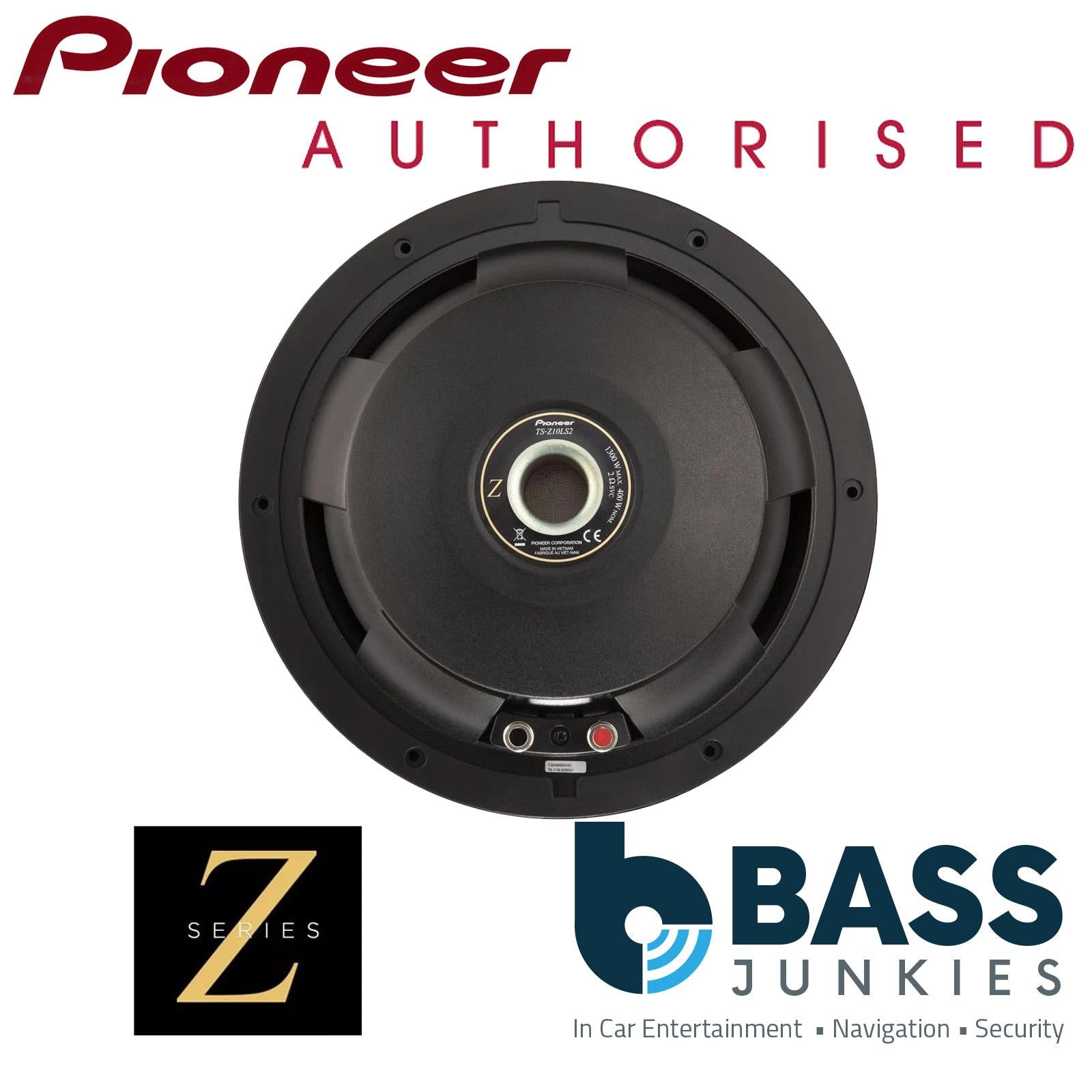 Pioneer TS-Z10LS4 -  1300 Watts 10” 25cm Single 4 Ohm Shallow Car Sub Subwoofer