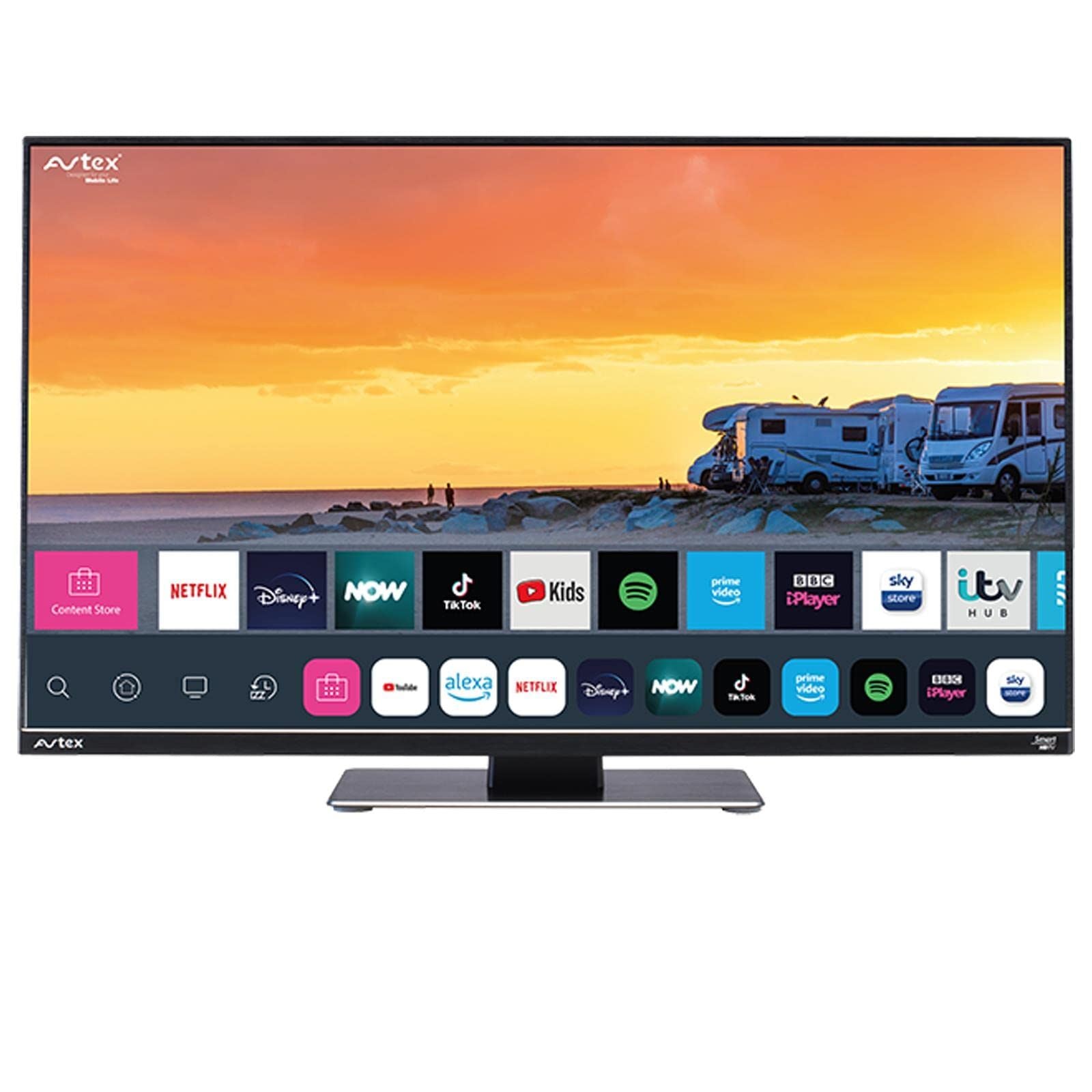 Avtex W195TS 19.5" (19.5inch) [DC 12v/24v] 240v AC Wi-Fi | Internet | Full HD | HD Freesat Decoder | Smart TV | DVB-T | DVB-S | Amazon Prime|Disney+|iPlayer|Netflix|Now TV|YouTube Full 1080p