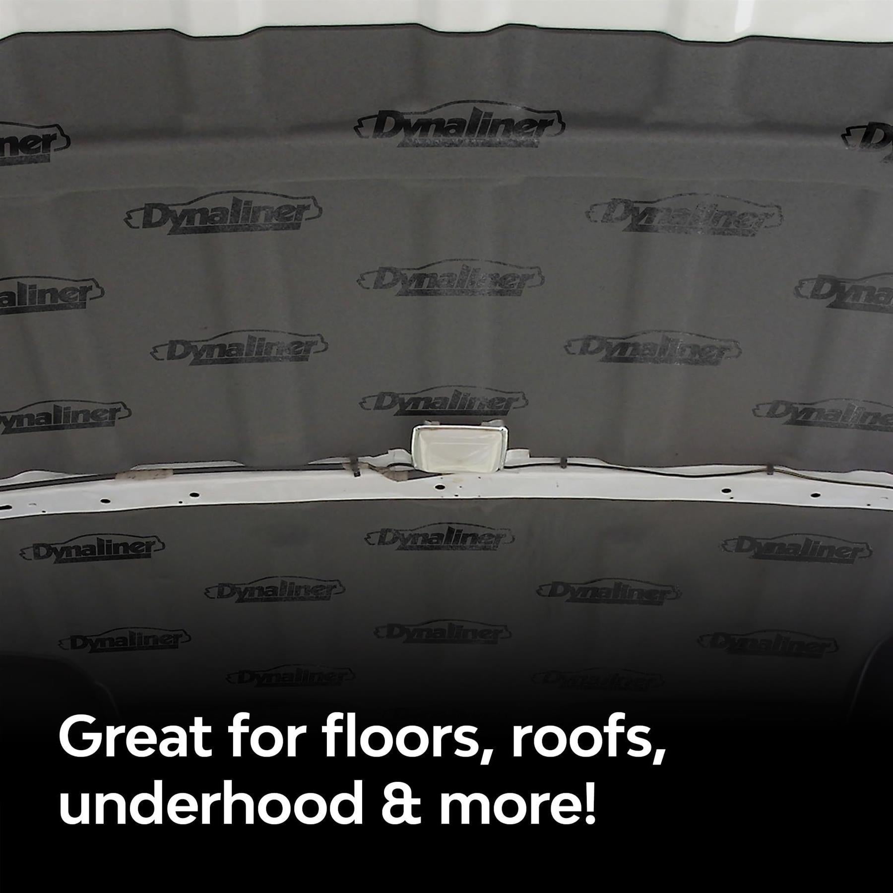 Dynamat 11102 Dynaliner 32" x 54" x 1/4" Thick Self-Adhesive Sound Deadener,Black
