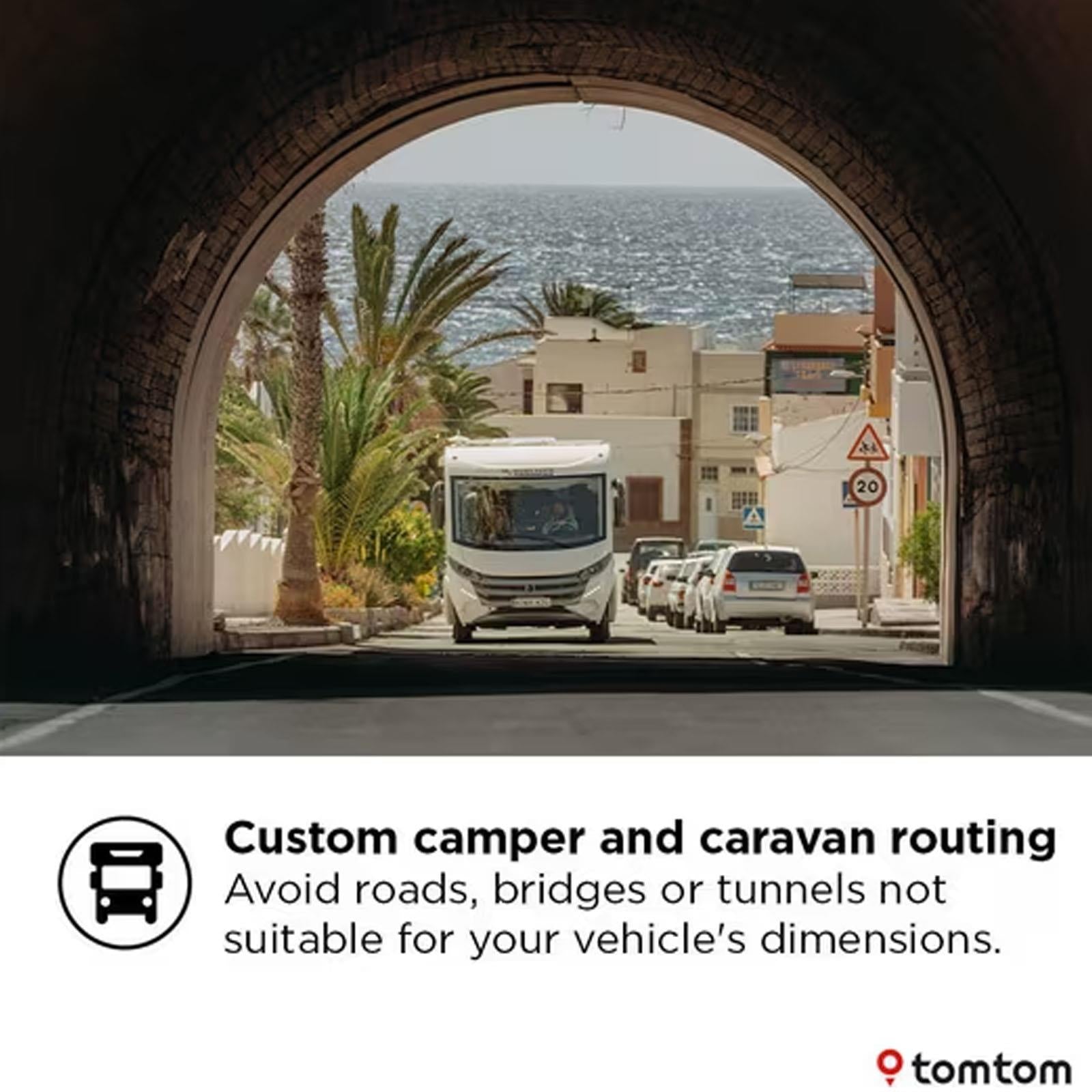 TomTom GO Camper Max 2nd Gen Premium 7" Portable Sat Nav Caravan Motorhome