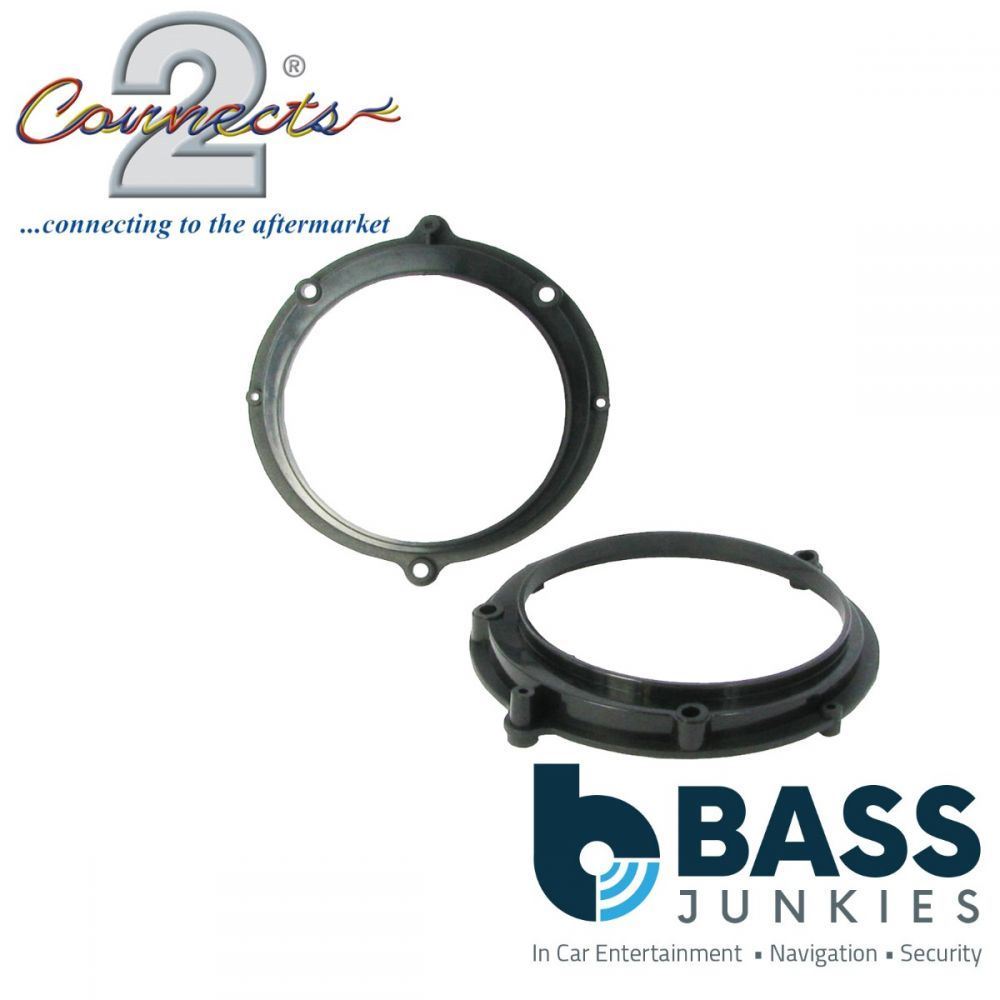 Connects2 CT25AU03 - Audi A4 130mm 13cm 5.25" Front Door Car Speaker Adapter Brackets