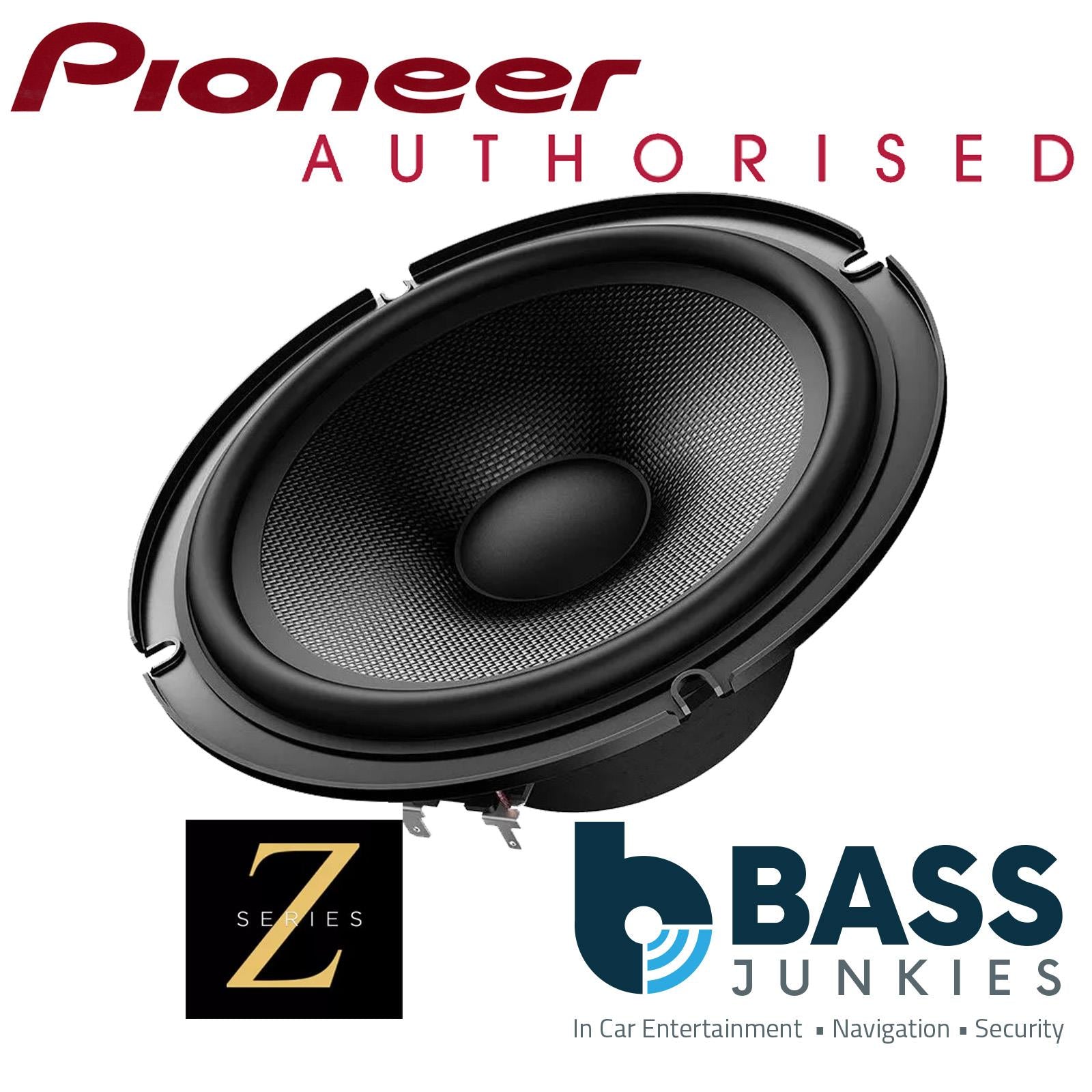 Pioneer TS-Z65C - Z Series Hi Res 600 Watts 6.5” 2-Way Component Car Door Speakers Pair