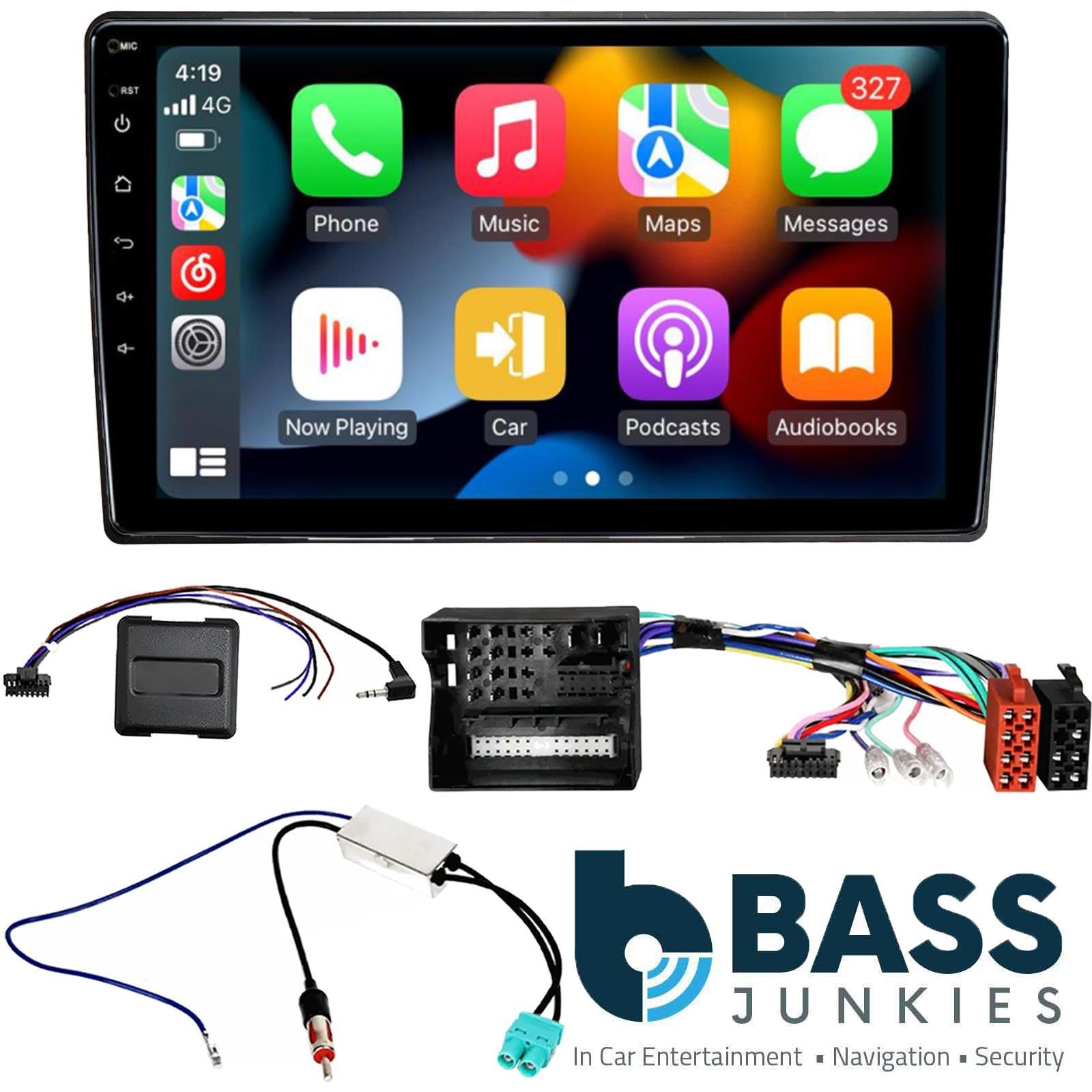 UPGRADED 9" CarPlay Android Car Stereo Kit For VW Passat B5/B6 Black 2004 - 2010