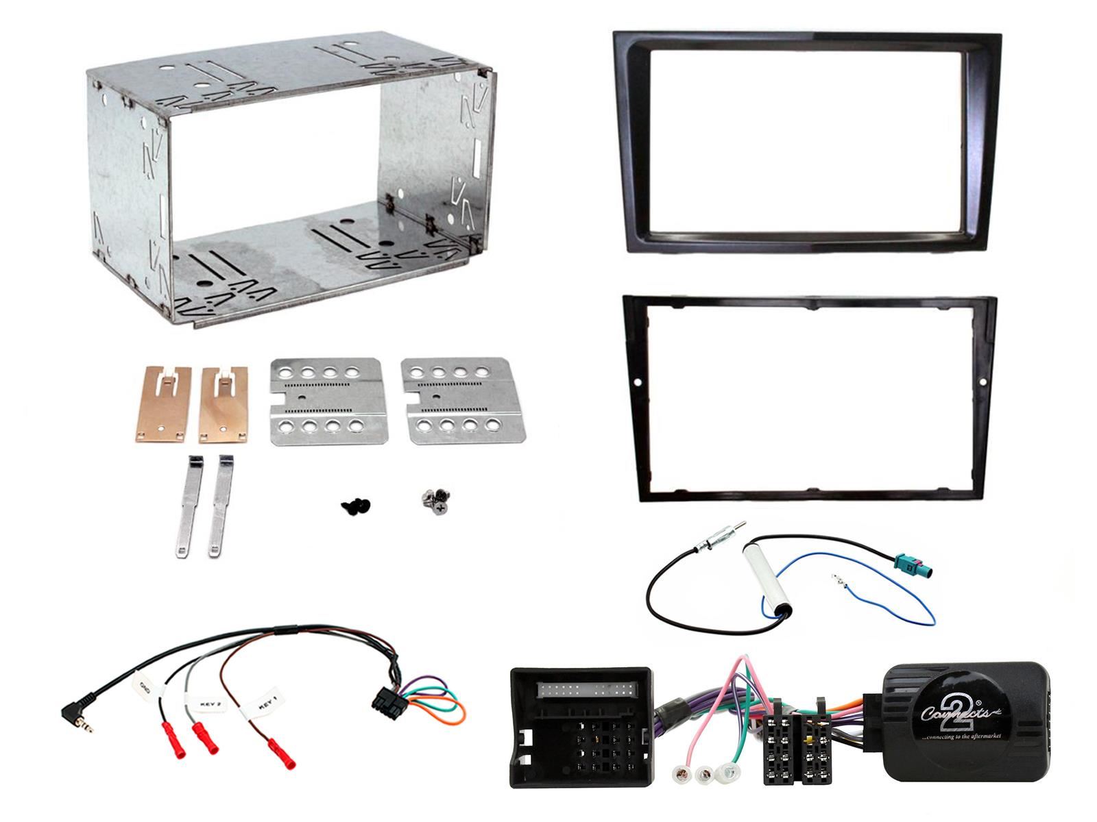 Grundig 6.8" Apple Android Double Din Stereo Fitting Kit + Steering Wheel Stalk Controls to fit Vauxhall Antara 2006-10 | Vauxhall Corsa 2006-09 | Vauxhall Zafira 2005-14 | Vauxhall Astra 2004-10