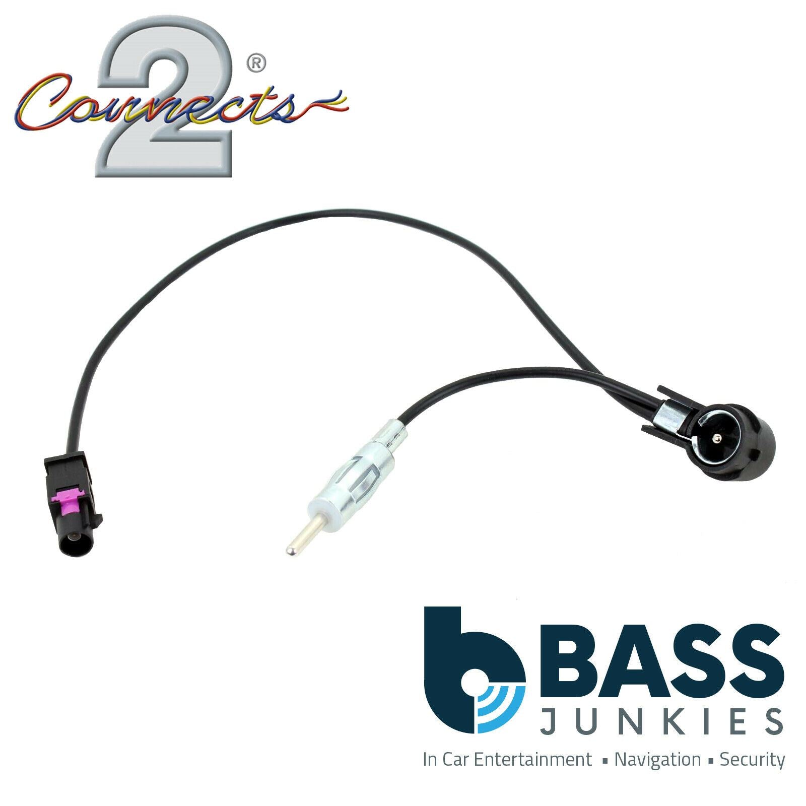 Connects2 CT27AA170 - Male Din and ISO Car Stereo Aerial Antenna Adapter