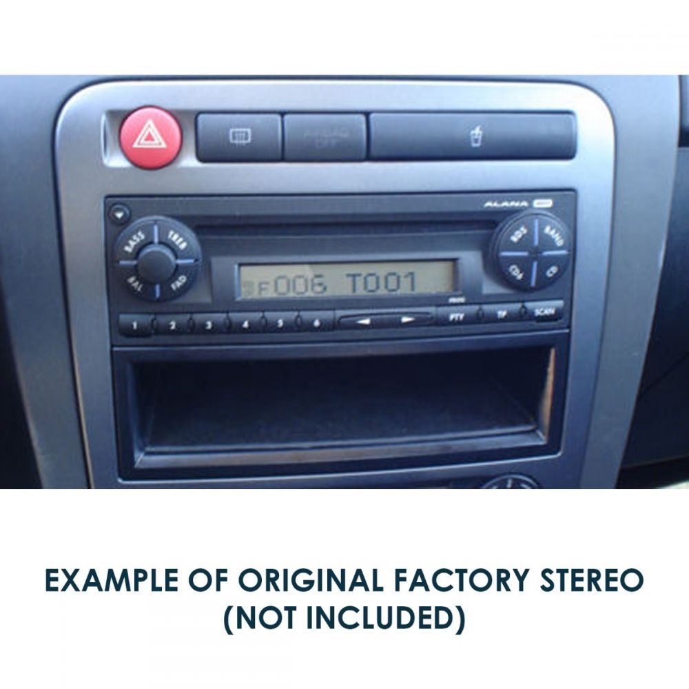 Connects2 CT23ST04 Seat Alhambra Arosa Cordoba Ibiza Car Stereo Double Din Fascia Panel