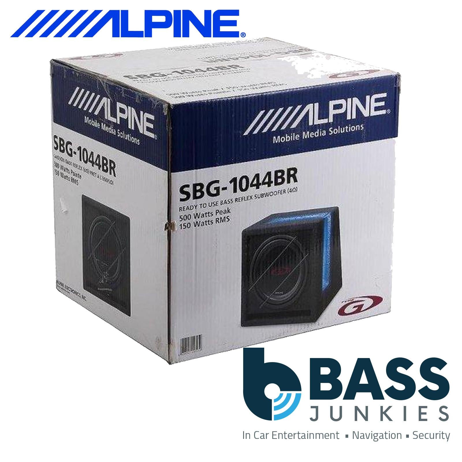Alpine SBG-1044BR - 10" 500 Watts Passive Car Bass Reflex Subwoofer Enclousure
