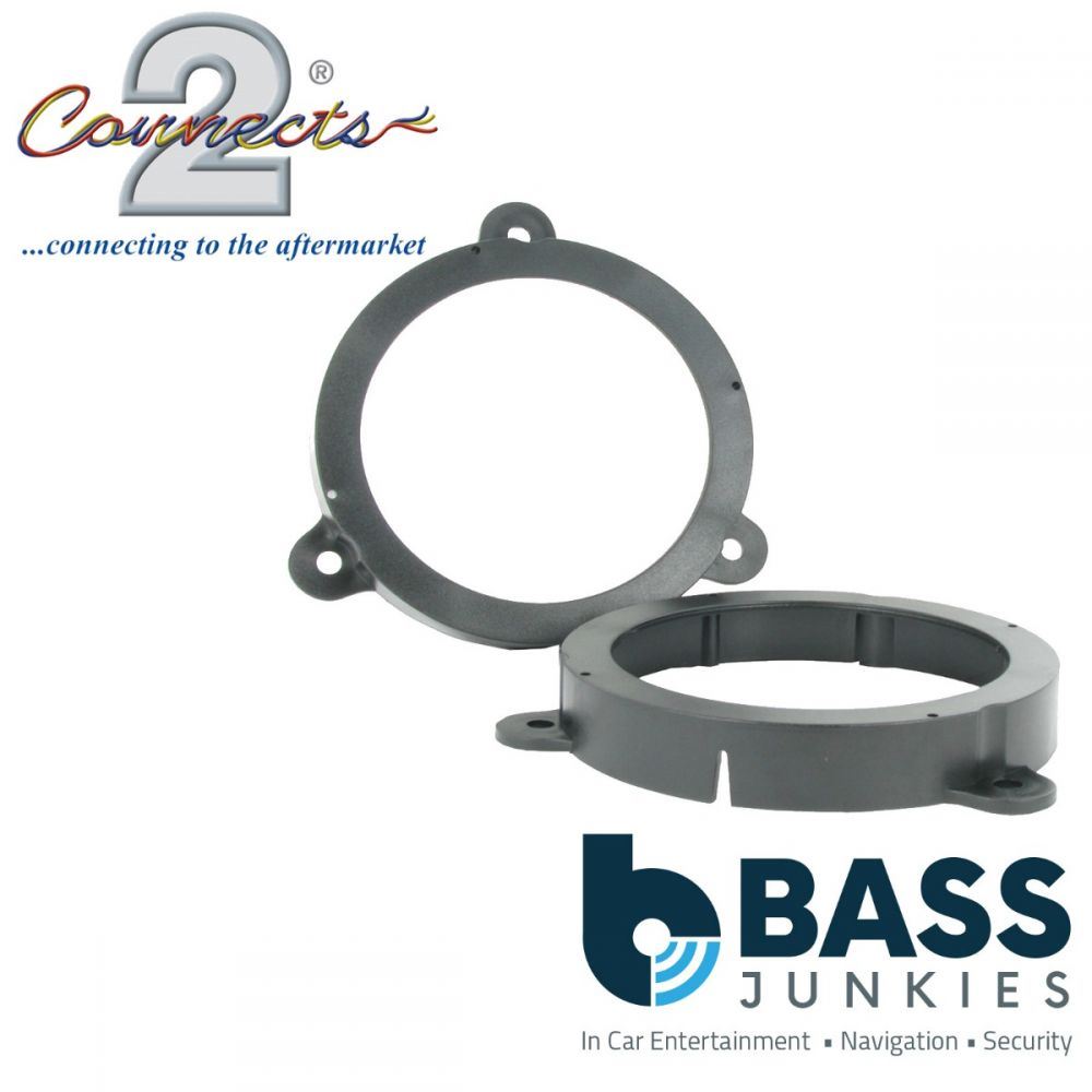 Connects2 CT25RT03 - Renault Twingo 2007 - 2012 130mm 5.25" Front Door Car Speaker Adapter Brackets