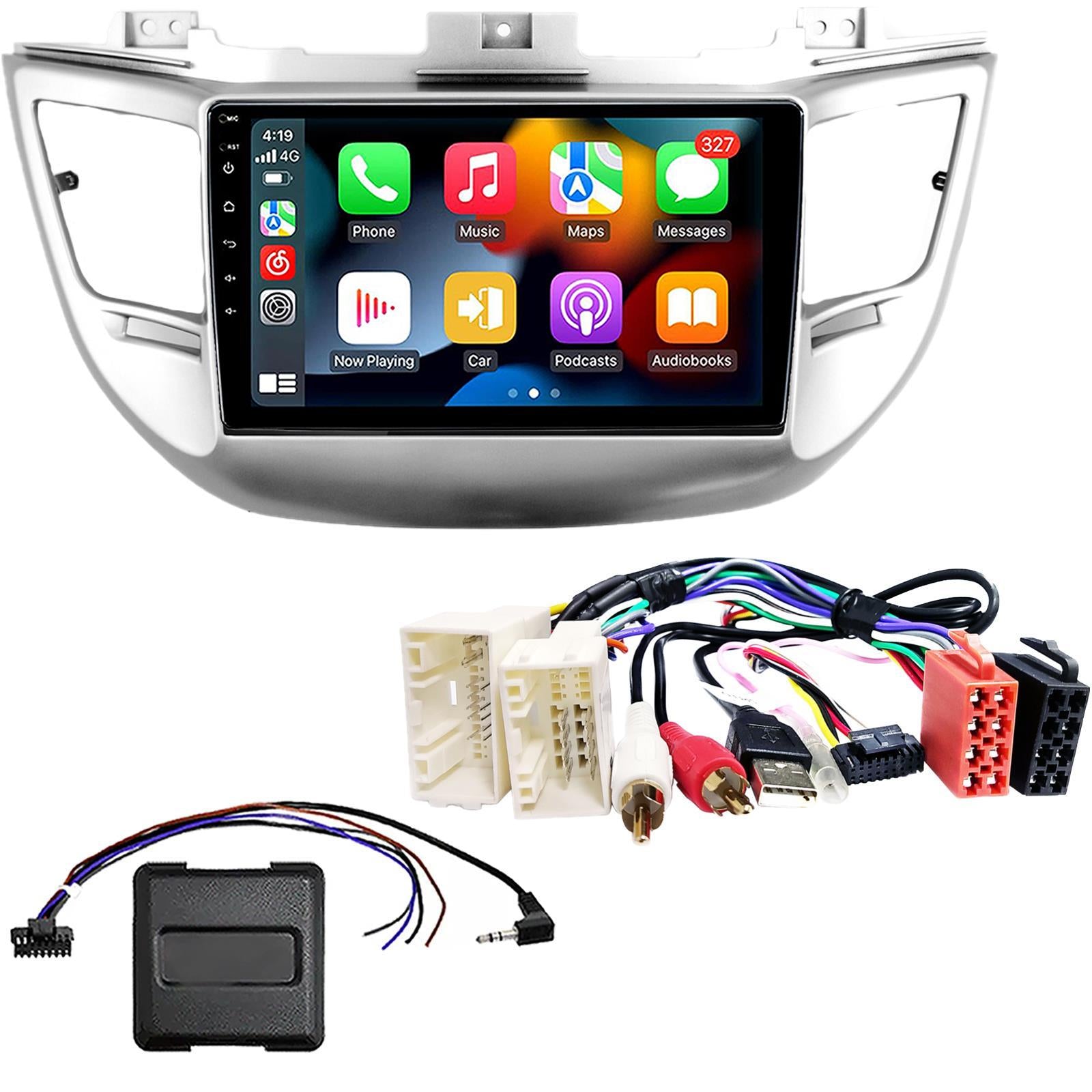 UPGRADED 9" CarPlay Android Car Stereo Fitting Kit For Hyundai Tuscion  2015 Onwards