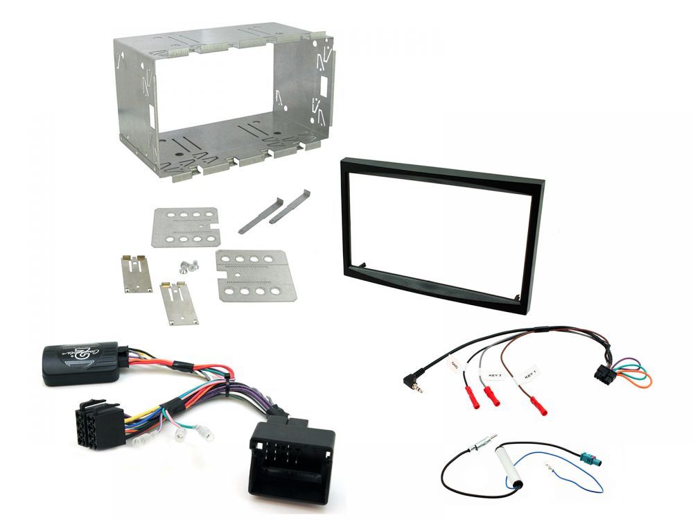 Connects2 CTKPE03 - Peugeot 307 2006 - 2012 Onwards Double Din Fascia & Steering Wheel Interface Installation Kit