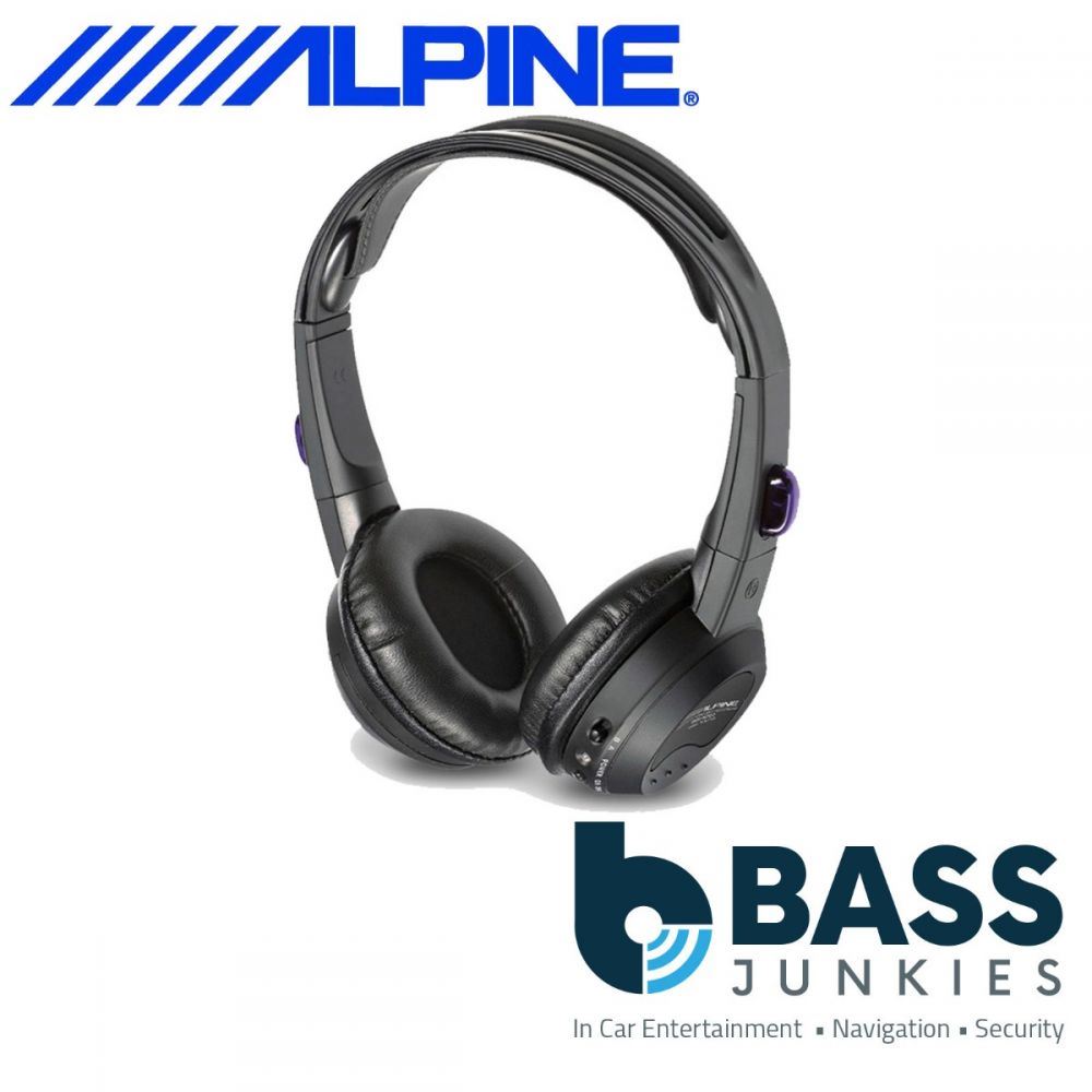 Alpine SHS-N207 Dual Source Fold Flat Wireless Headphones for PKG Monitors