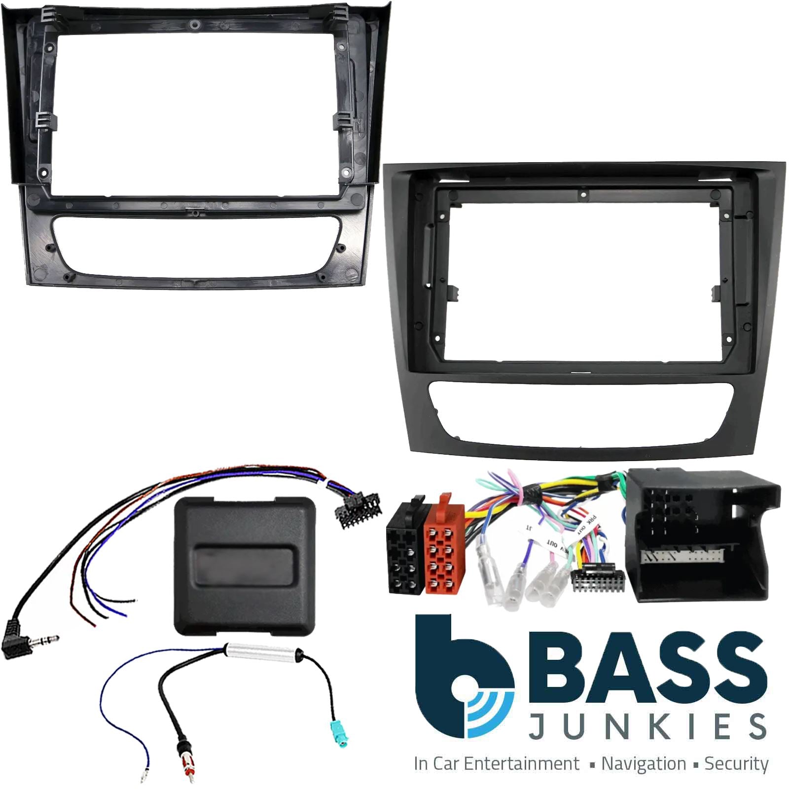 For Mercedes E Class W211 CLS C219 01-09 Fascia Panel For 9" Android Car Radio