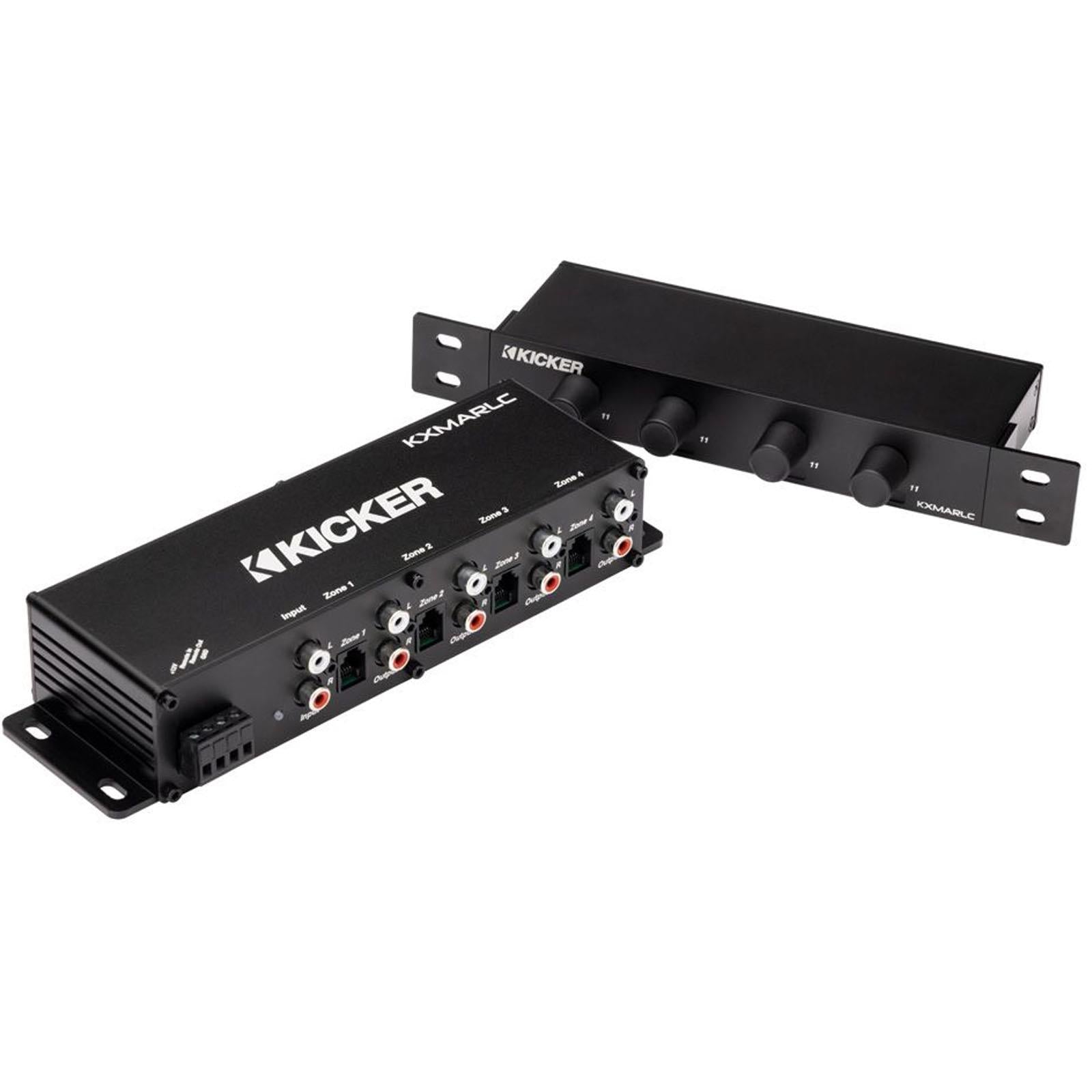 Kicker KA48KXMARLC - Marine 4-Zone Remote Level Bass Audio Controller