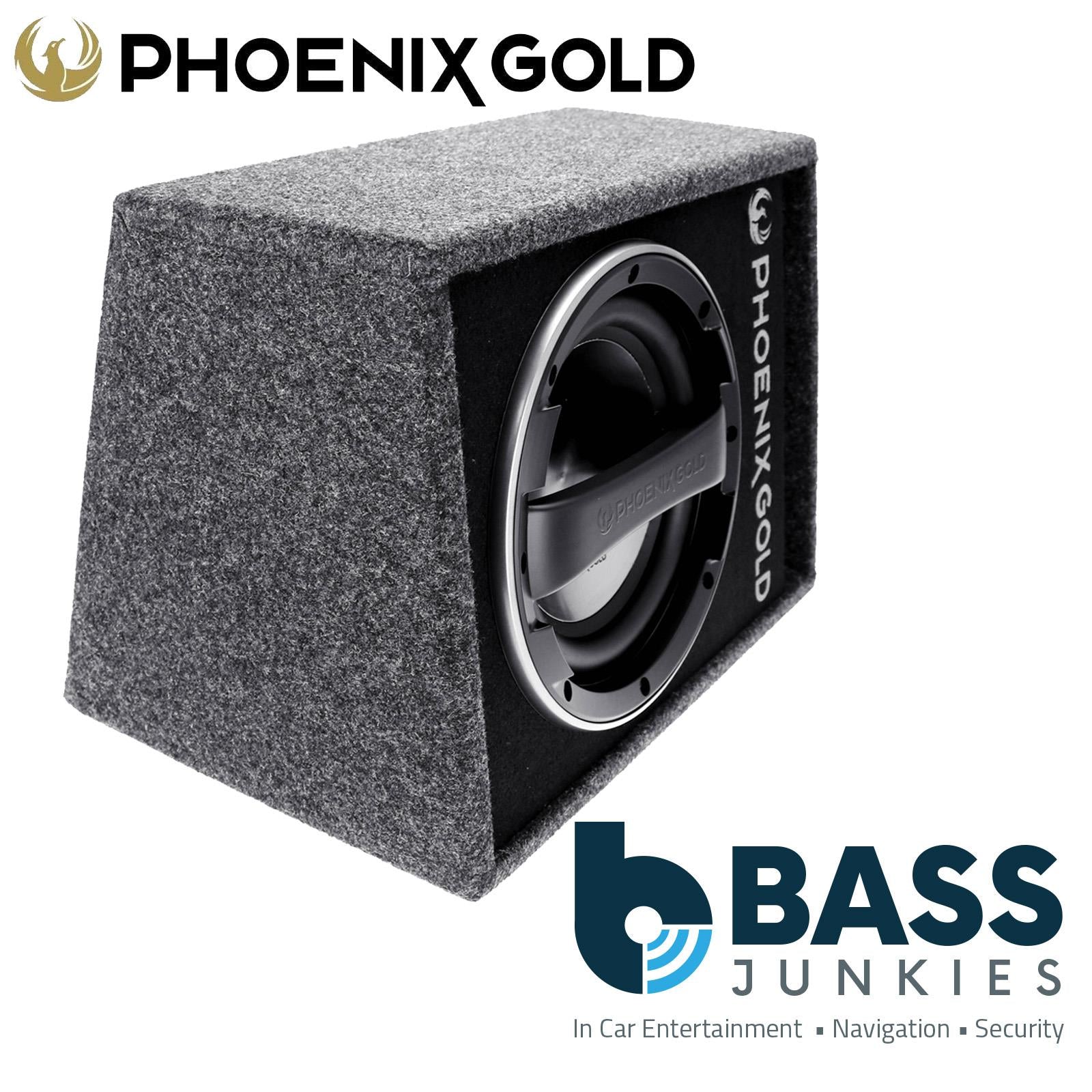 Phoenix Gold Z112AB - Z Series 12" 320 Watts Single Subwoofer Active Amplified Car Enclosure Box