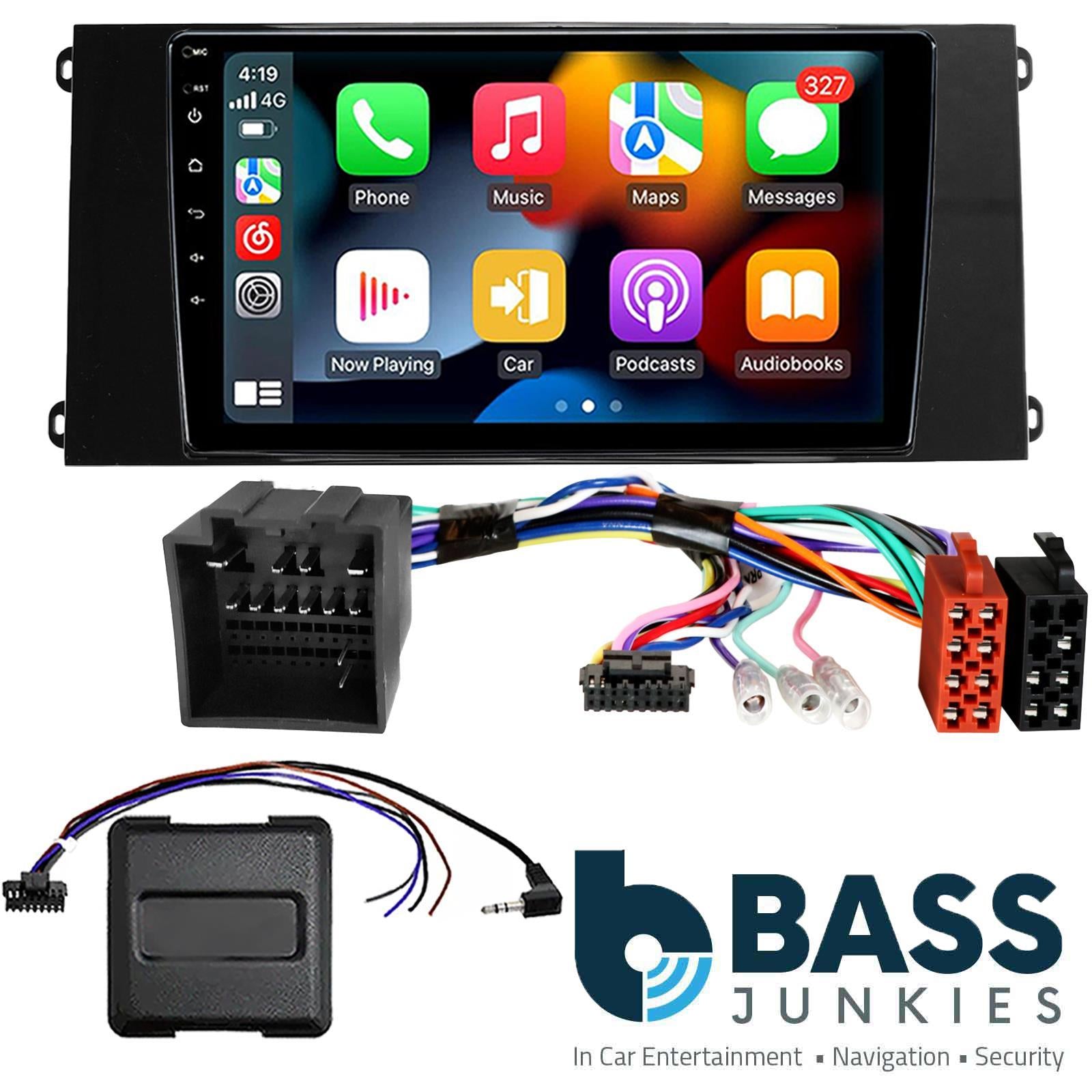 UPGRADED 9" CarPlay Android Car Stereo Kit For Ford Transit Piano Black 2021 Onwards