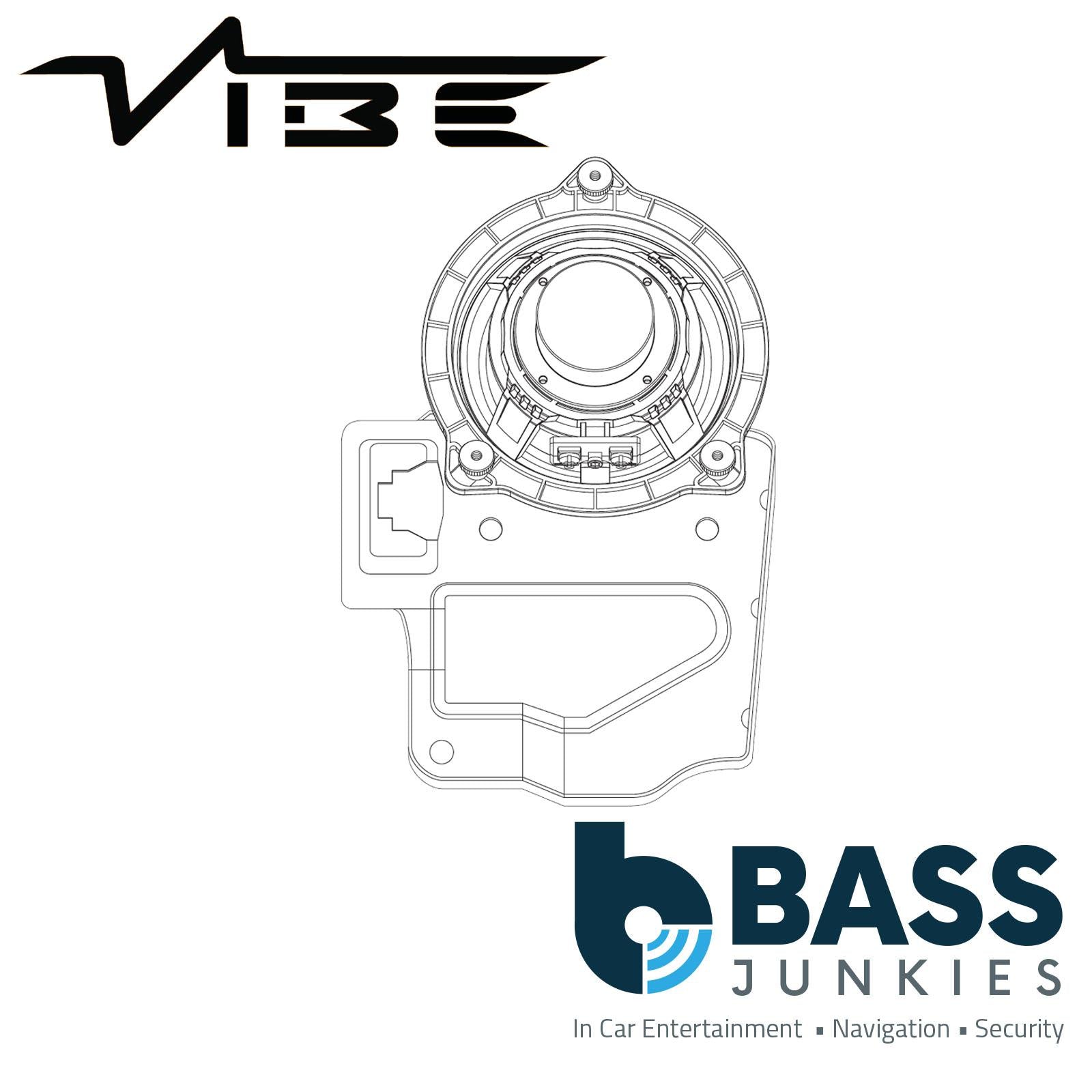 VIBE OPTISOUNDBMW4XR-V3 4" 100mm 2-Way Plug and Play 180W Coaxial Speakers