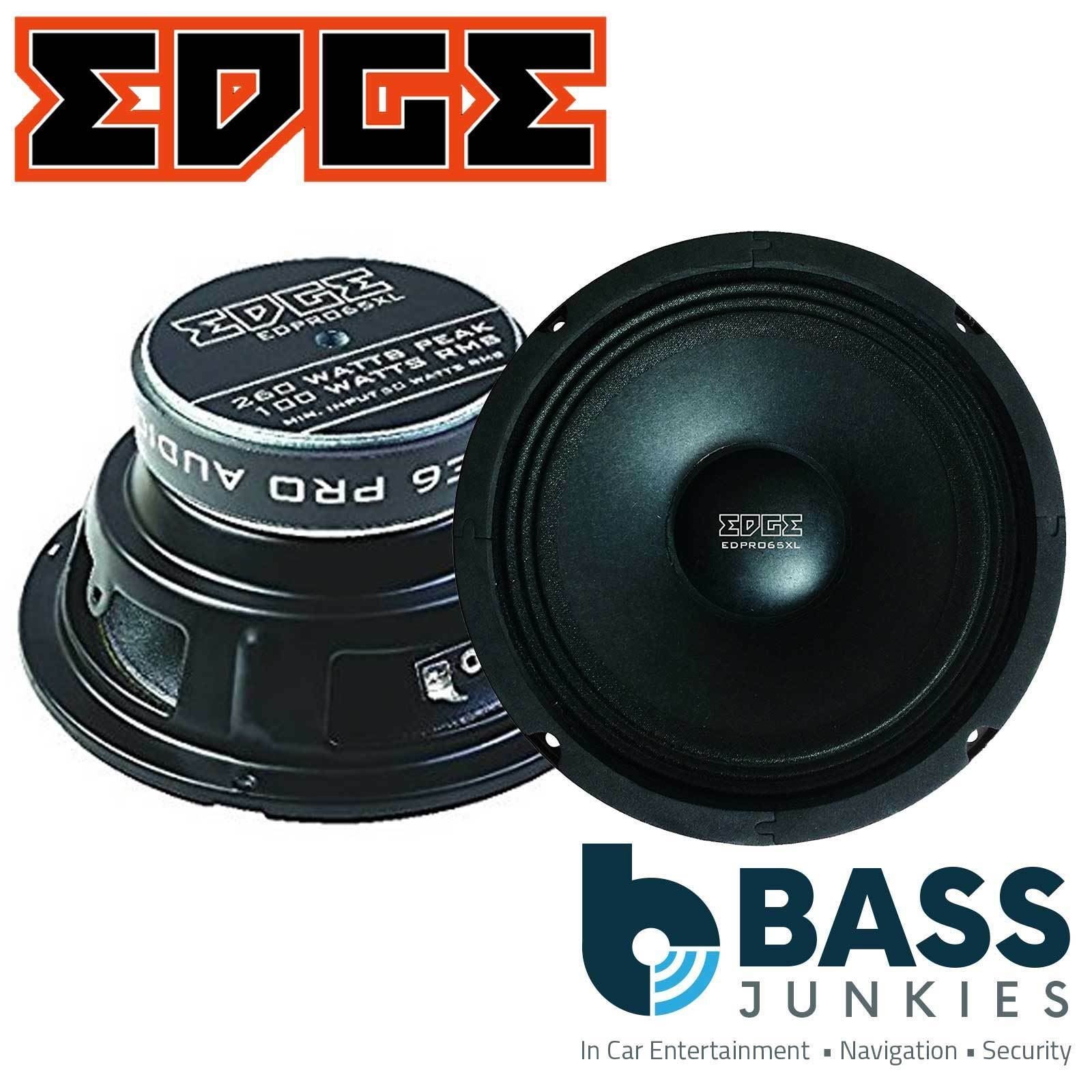 Edge EDPRO65XL-E6 260 Watts 6.5" Mid Range Car Speakers (Pair)