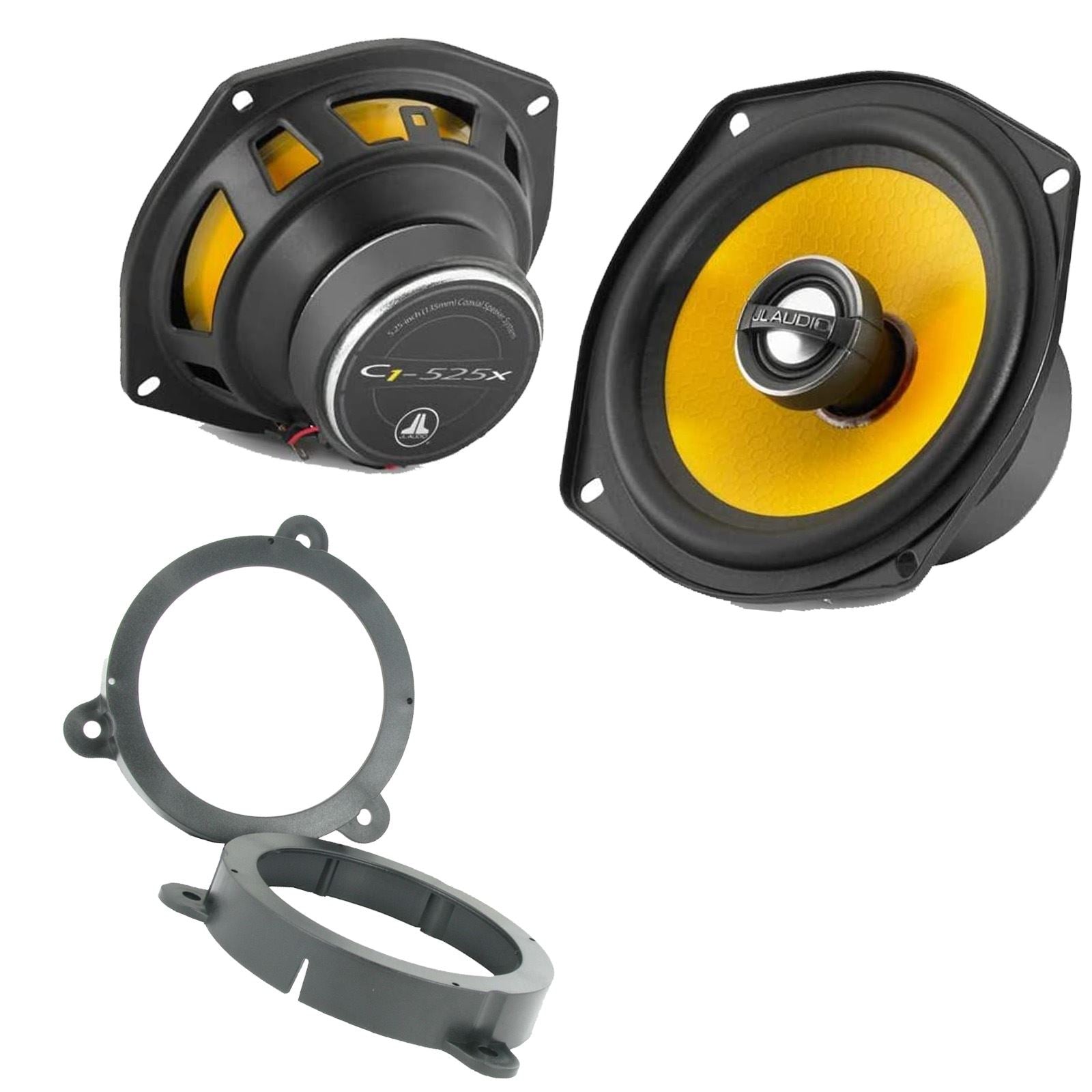JL Audio C1-525X 2-Way 130mm/13cm/5.25" Coaxial Speakers (Per Pair 450 Watts) Fits Renault Megane 2008-12