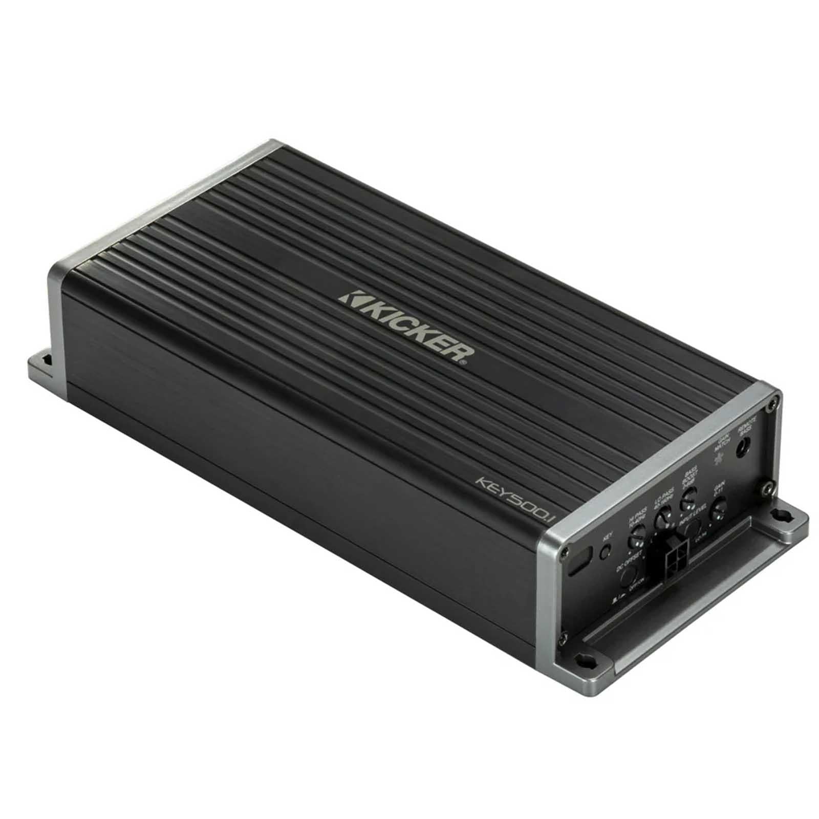 Kicker 47KEY500.1 - 500 Watts Monoblock Smart DSP Subwoofer Amp Amplifier