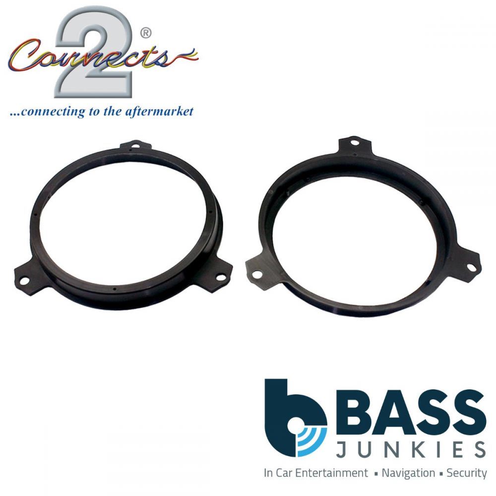 Connects2 CT25TY06 - Toyota Aygo 2014 Onwards 165mm 6.5" Front Door Car Speaker Adapter Brackets