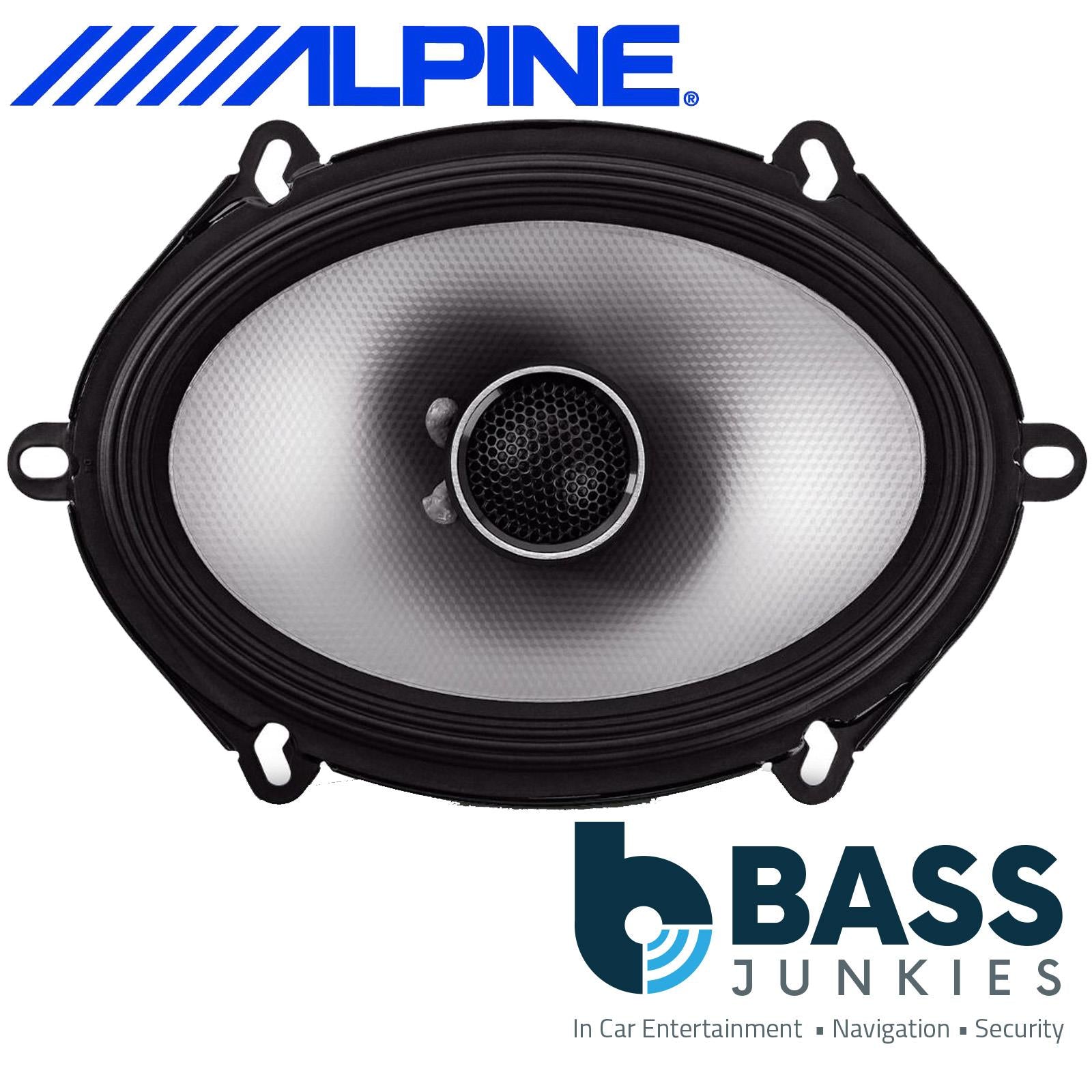 Alpine S-Series S2-S68 - 6"x8" 460 Watt 2 Way Coaxial Car Door Shelf Speaker Pair