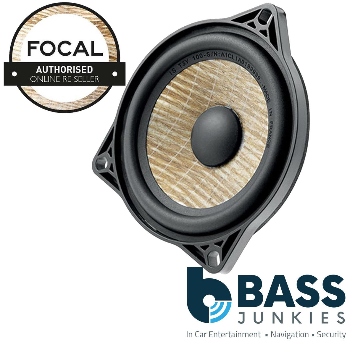 Focal IST3Y100 4" 160 Watts Coaxial Car Speakers For Tesla Model 3 2017 Onwards