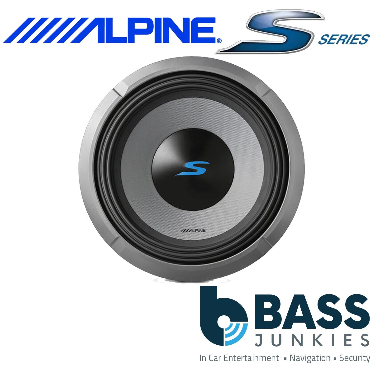 Alpine S2-W10D4 - 10” 25cm 1800 Watts Dual 4 Ohm Car Subwoofer Bass Sub Driver
