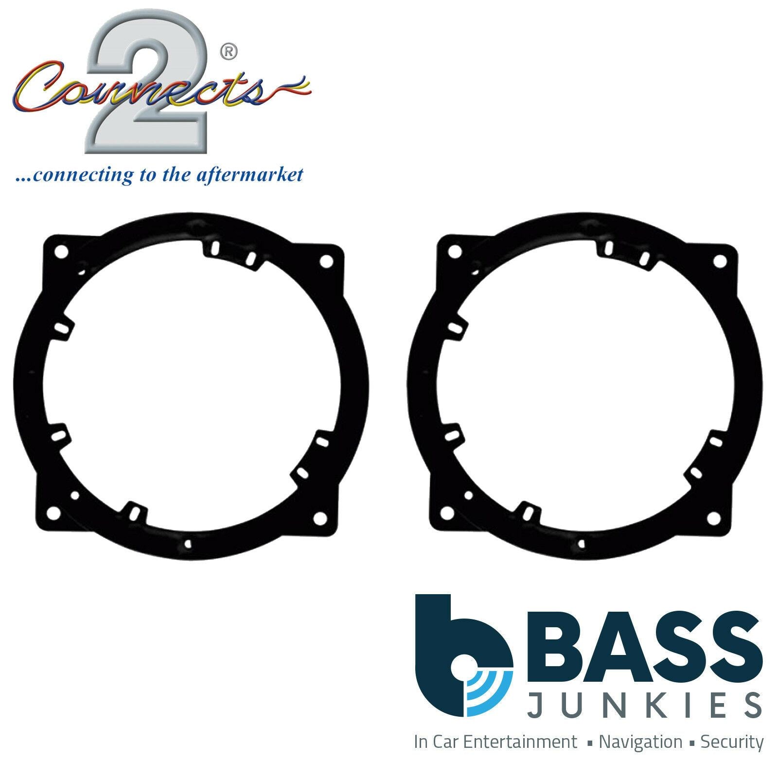 Connects2 CT25HY07 - Hyundai Azera Sonata 150-170mm 6"-6.5" Front and Rear Car Speaker Adapter Brackets