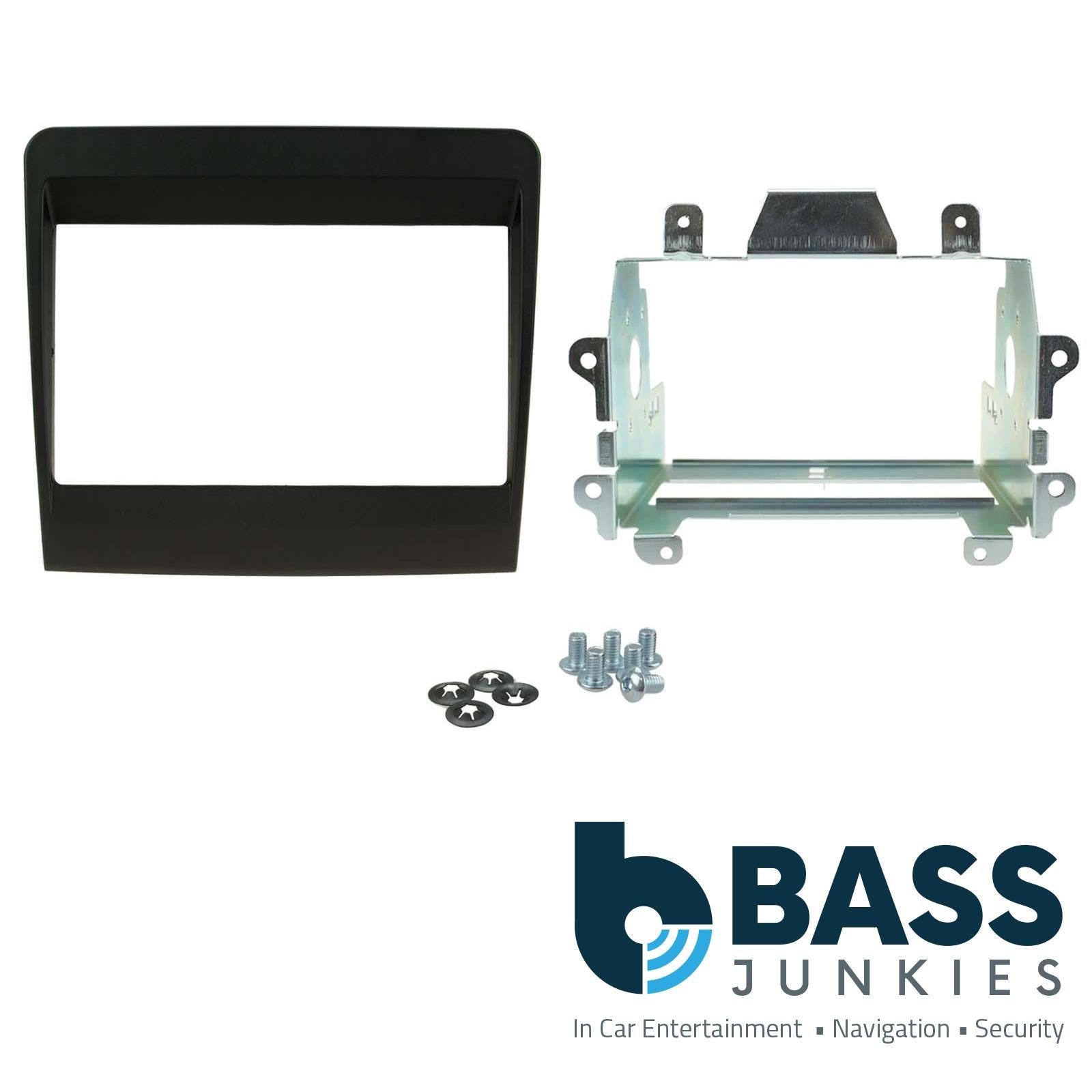 Connects2 CT23PO05 - Porsche 911 Boxster Cayman Car Stereo Black Double Din Fascia Panel & Cage Kit