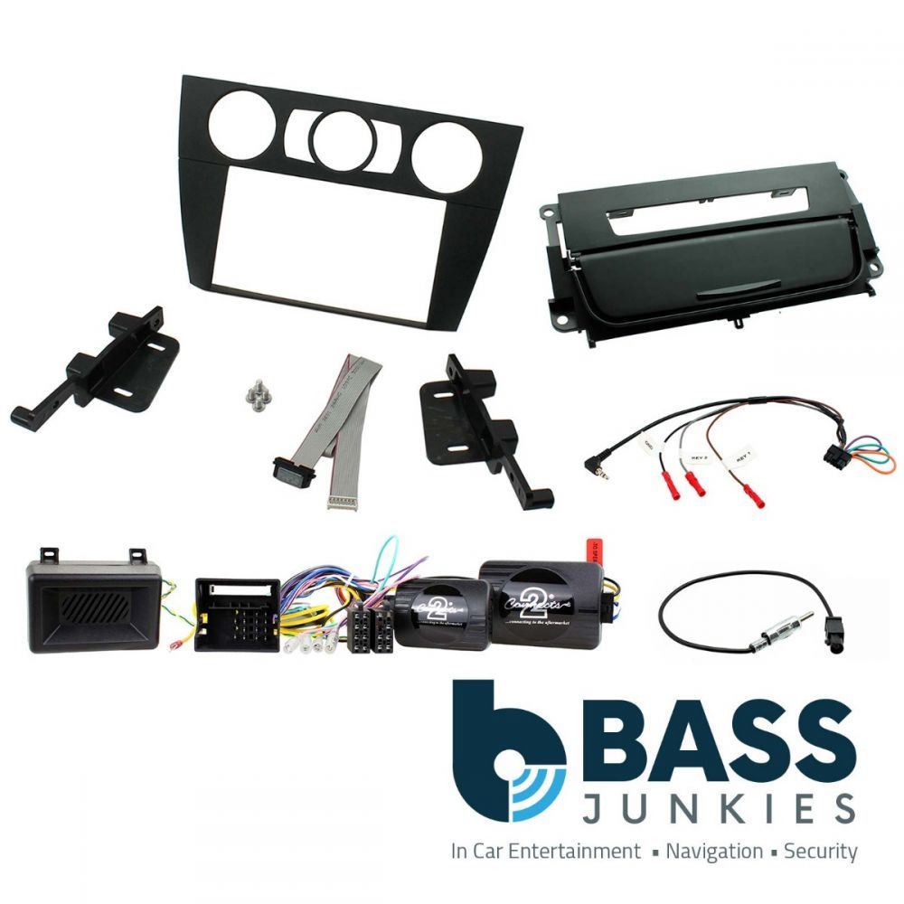 Connects2 CTKBM17 BMW 3 Series E90/ E91/E92/E93 Car Stereo Double Din Fascia & SWC Kit