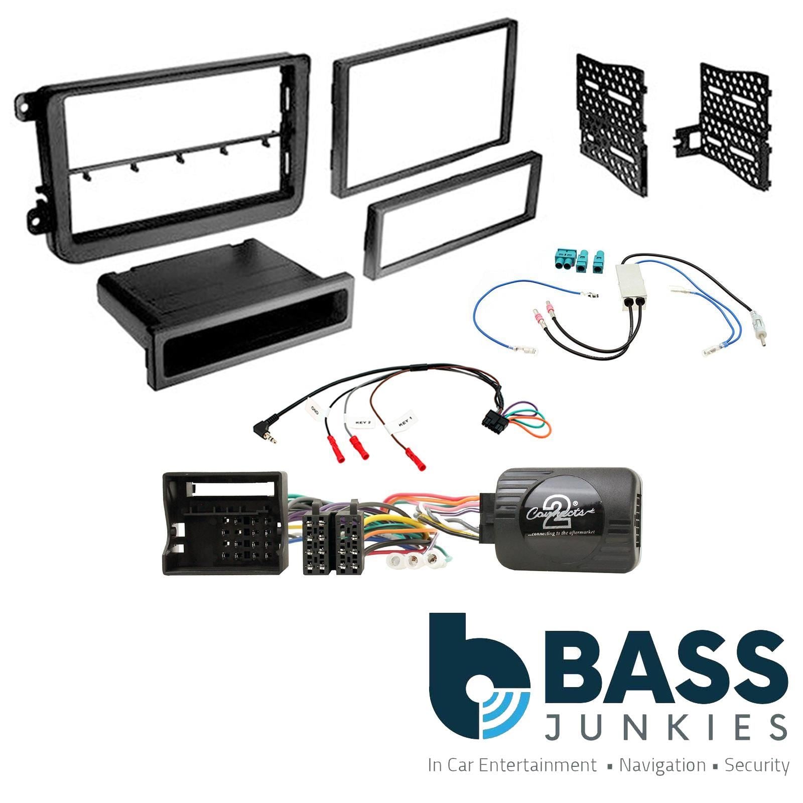 Connects2 Double Din Stereo Fitting kit for Volkswagen EOS 2006-2015 Vehicle Specific Stereo Screen Steering Controls Fitting Kit