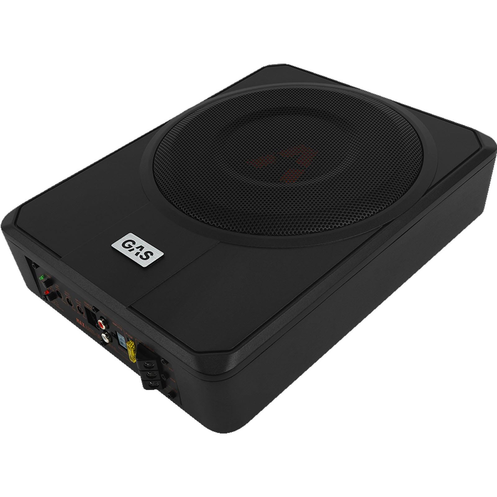 GAS MAX ASB1-10 - 300 Watts Amplified 10" 25cm Active Underseat Car Subwoofer